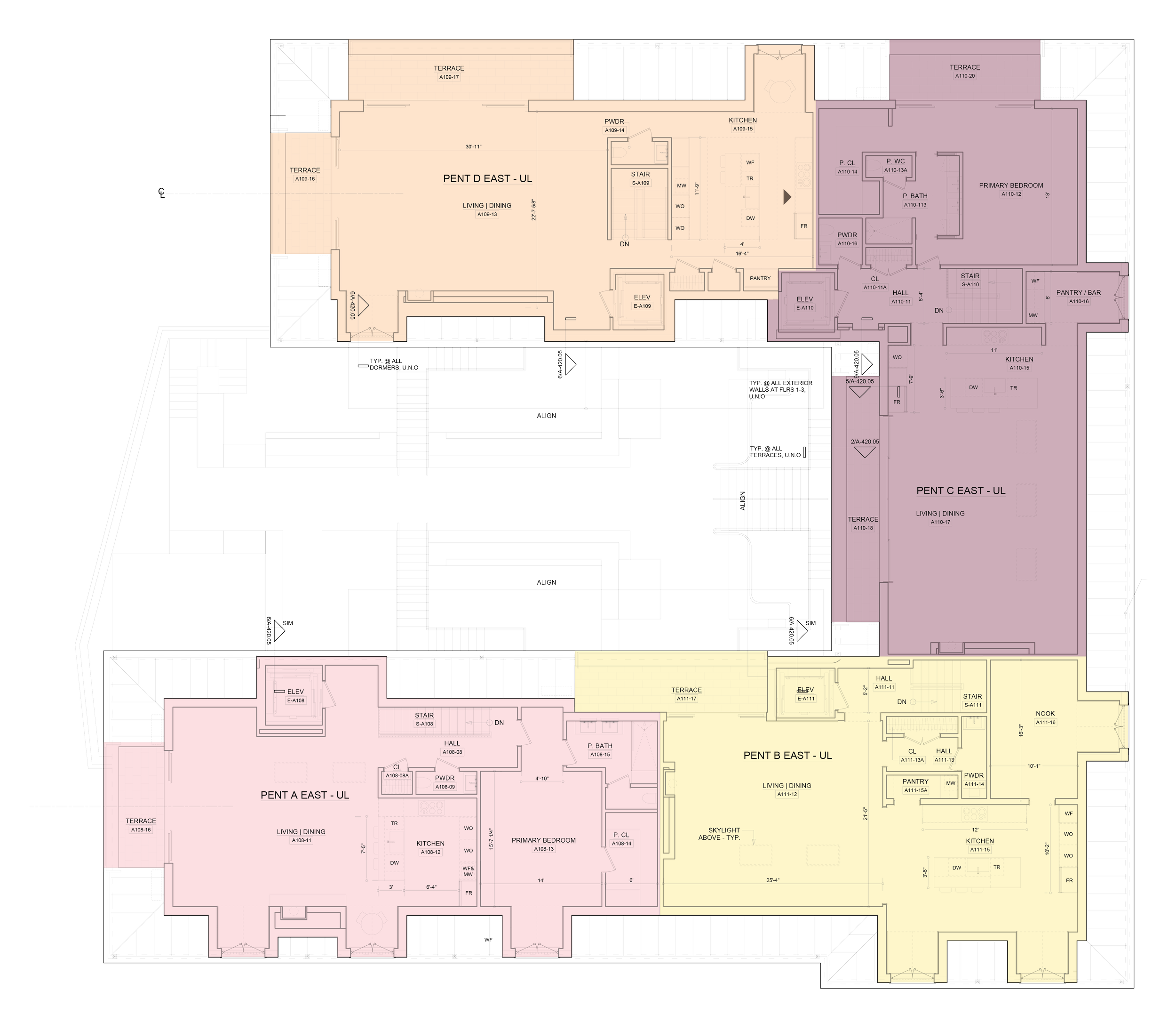 East Building Penthouse Floor Plan