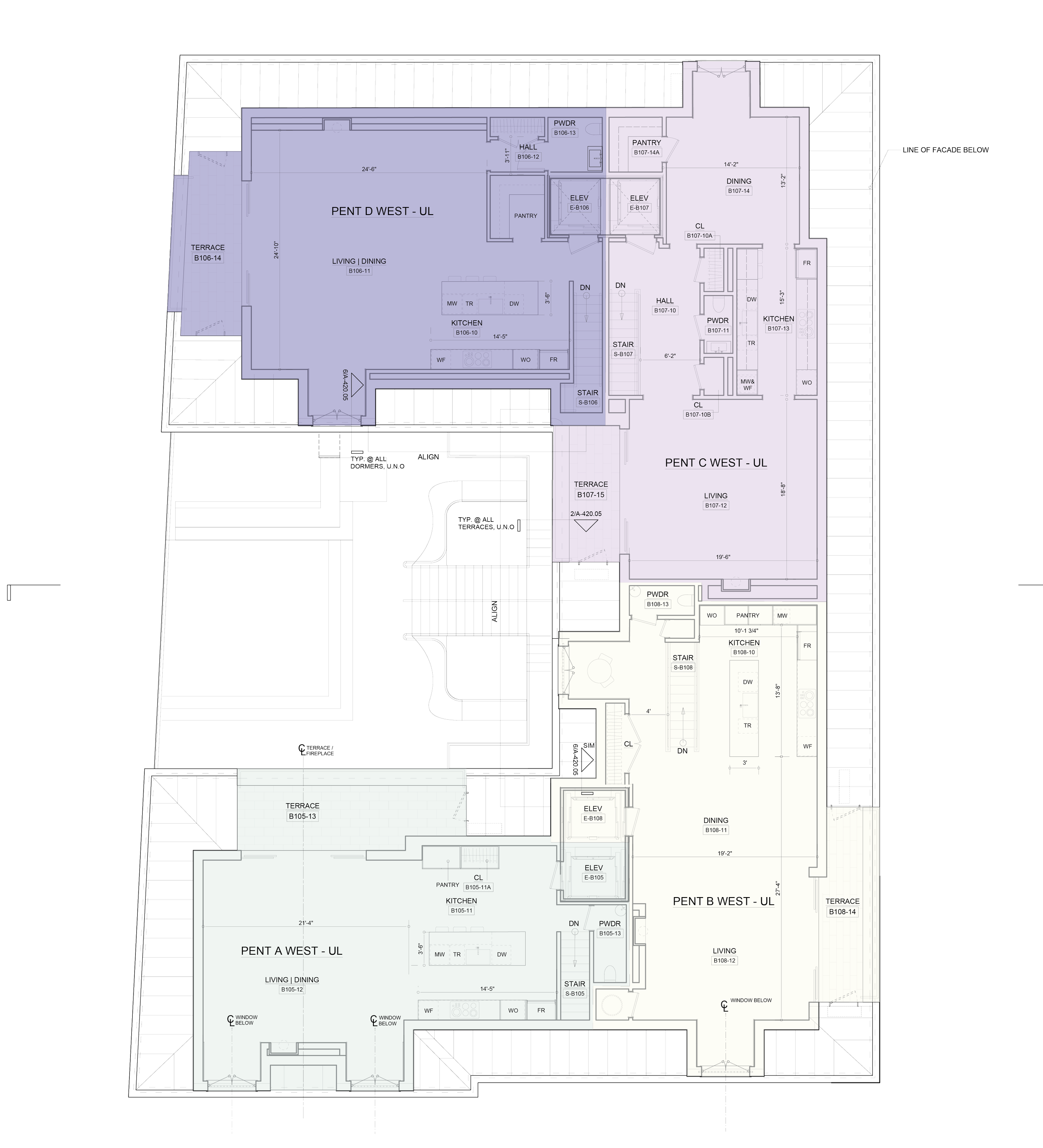 West Building Penthouse Floor Plan