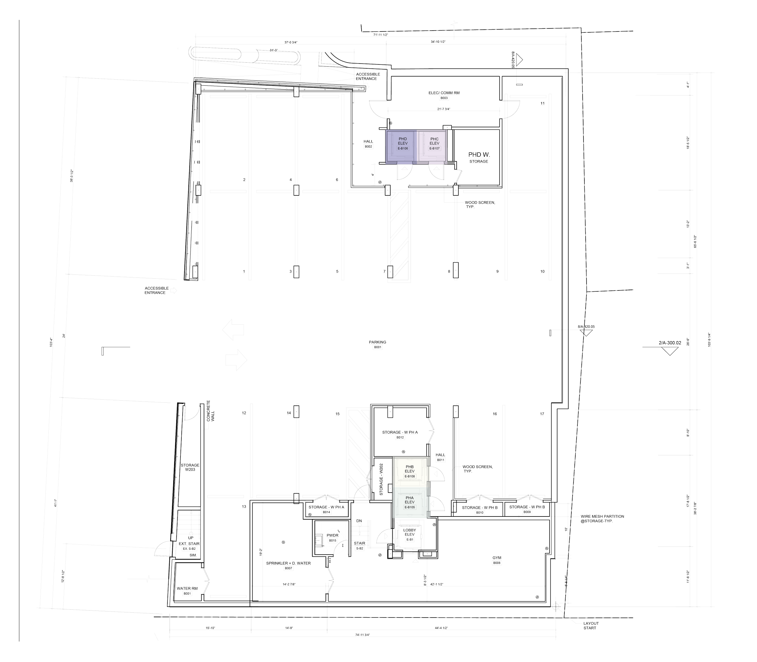 West Building Garage Plan