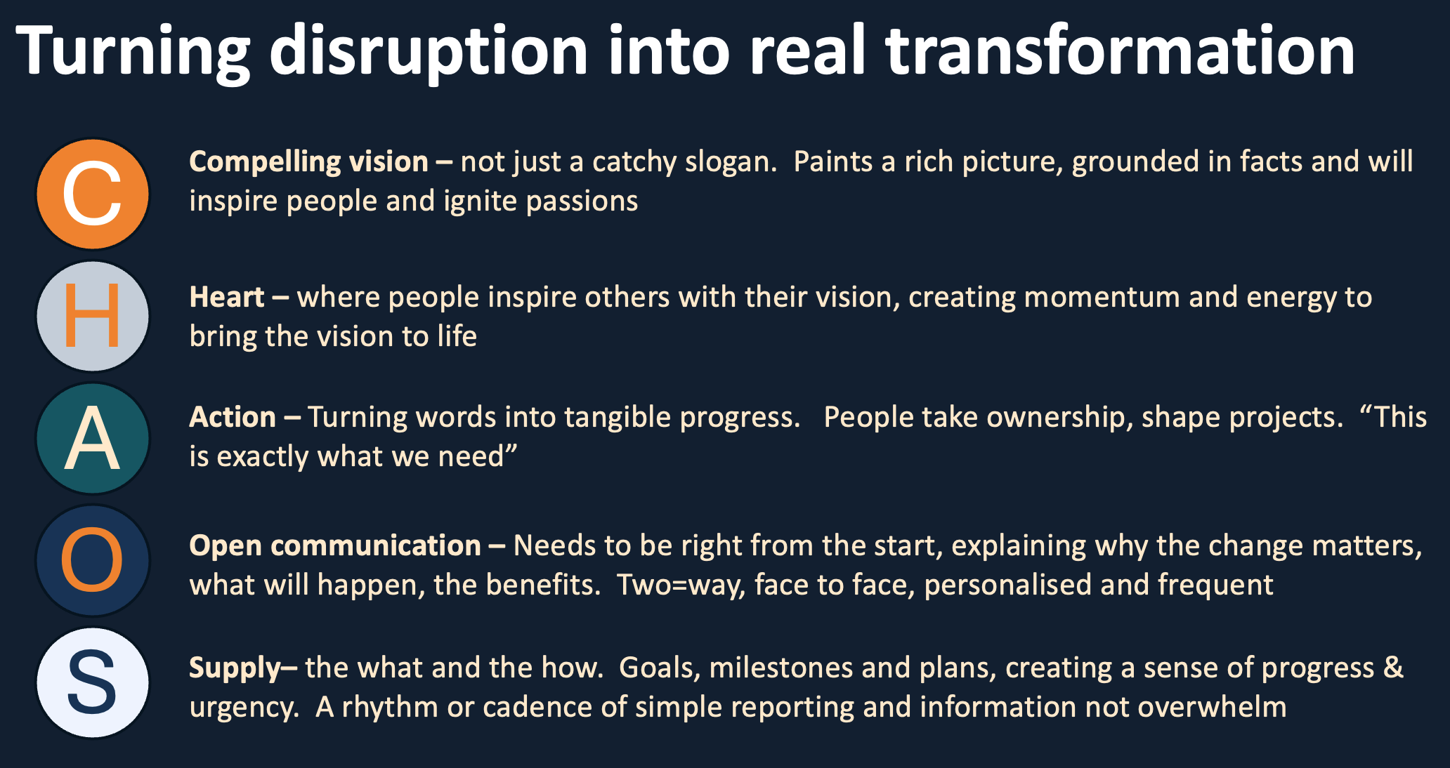 All great change is preceded by CHAOS™