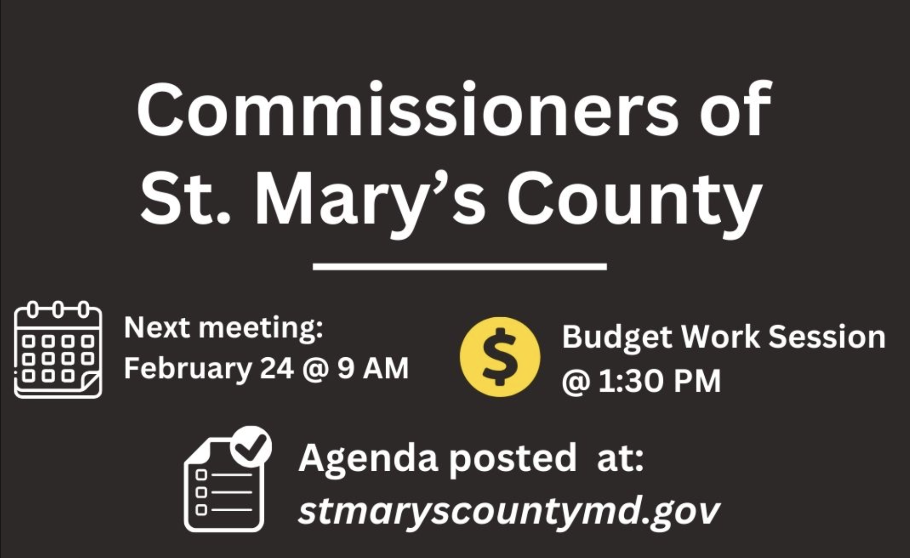 County Commissioner Meeting - Budget Work Session