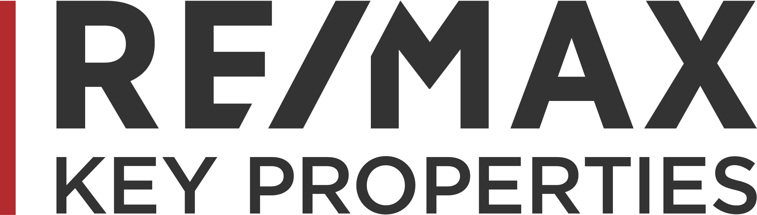 RE/MAX Key Properties logo with black, gray, and red color scheme.