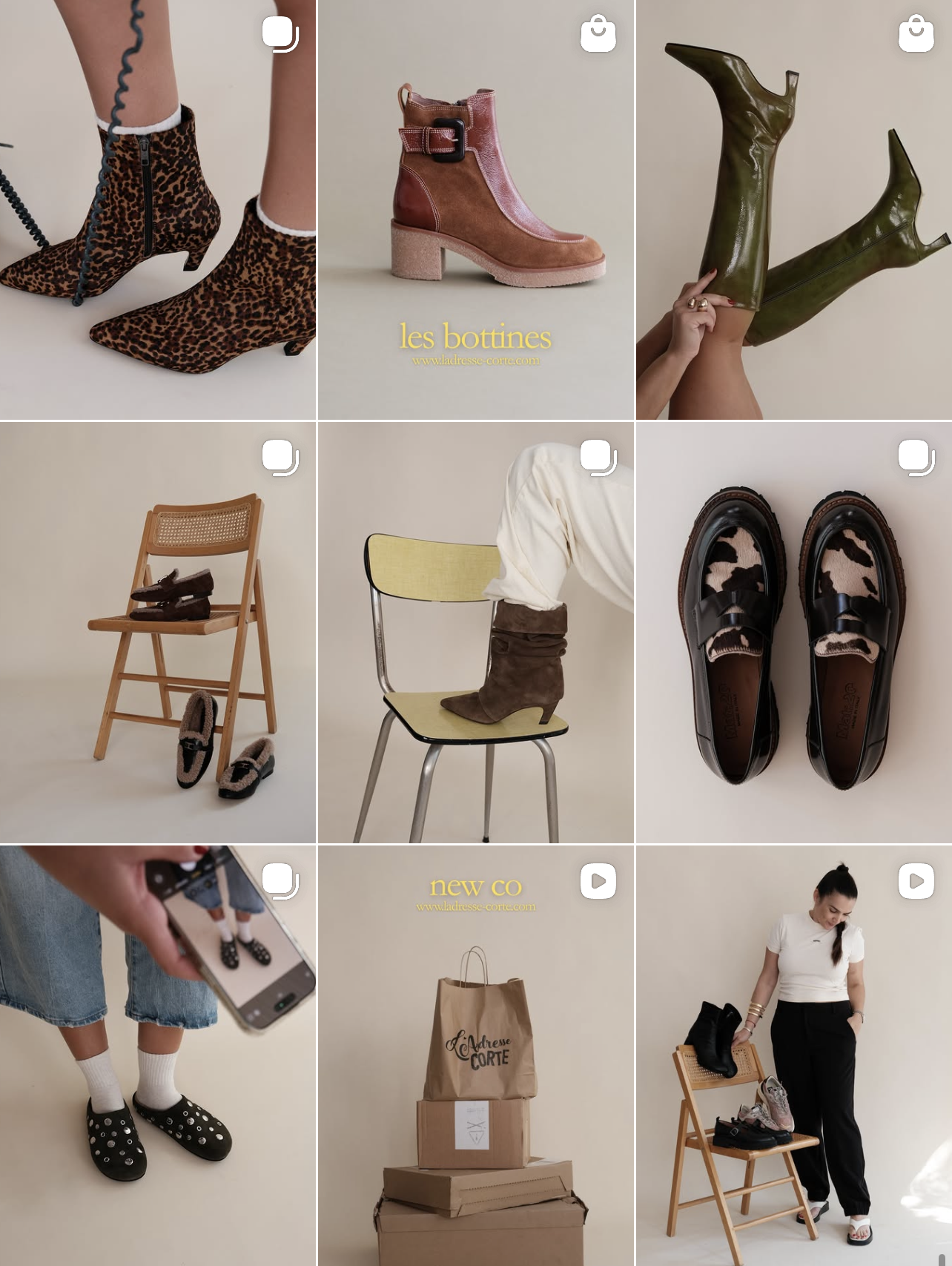 Stratégie de communication, direction artistique, shooting photo et montage vidéo Réel Instagram, pour la gestion et le développement des réseaux sociaux d'une boutique en Corse, par ZACE - Agence de communication digitale à Corte, en Corse.