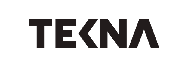 Logo de la marque Tekna en texte noir sur fond transparent.