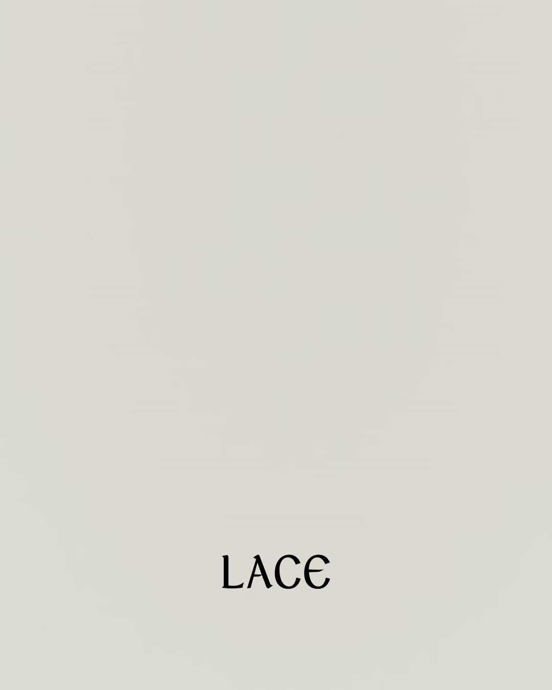 Light-colored background with the word 'LACE' written at the bottom in black font.