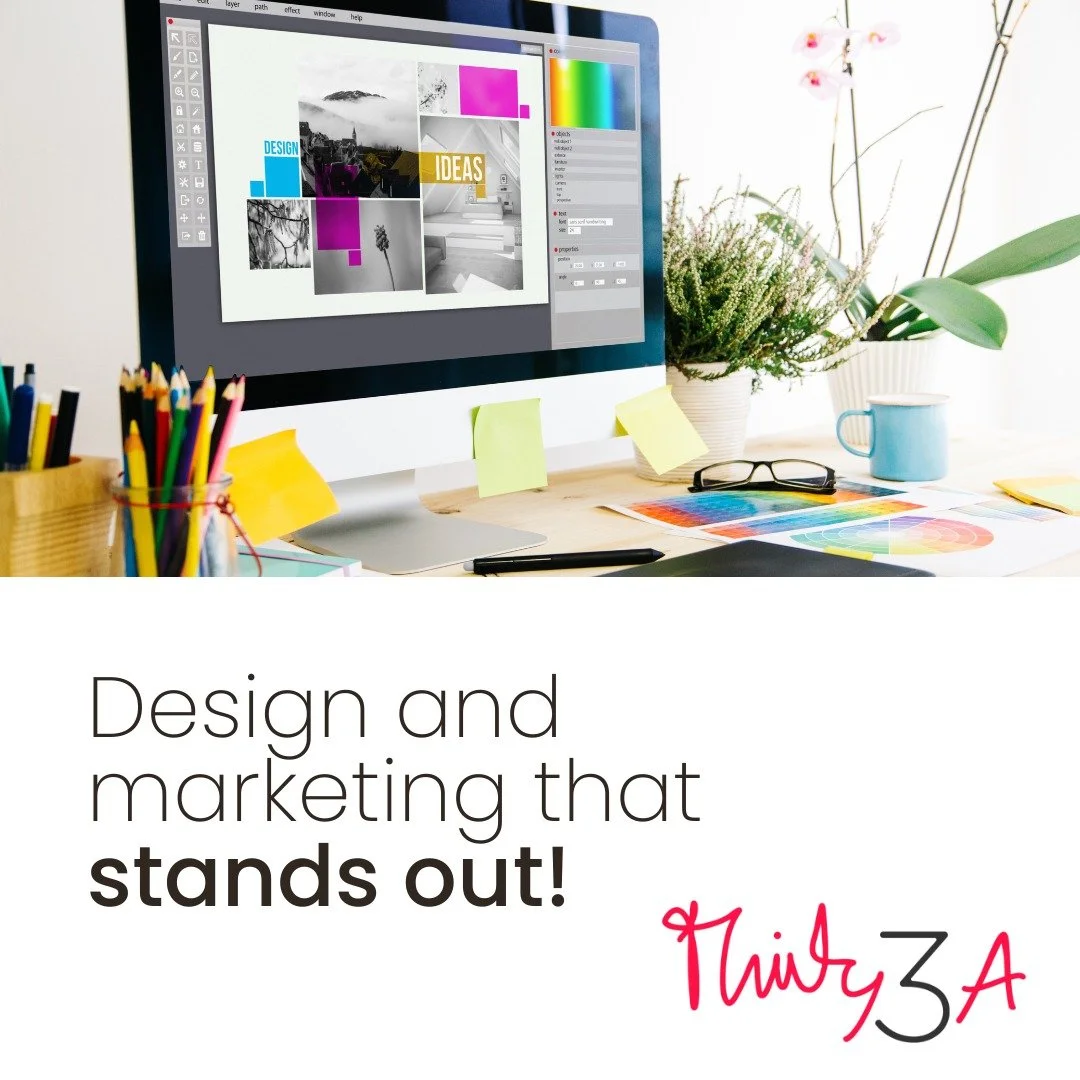 Marketing and design should feel exciting, engaging and full of possibility. ✨

With more than 20 years experience in marketing roles, Thirty3A can help support your business with:

🫆 Brand identity
🖥️ Website and digital marketing
🎨 Graphic desig