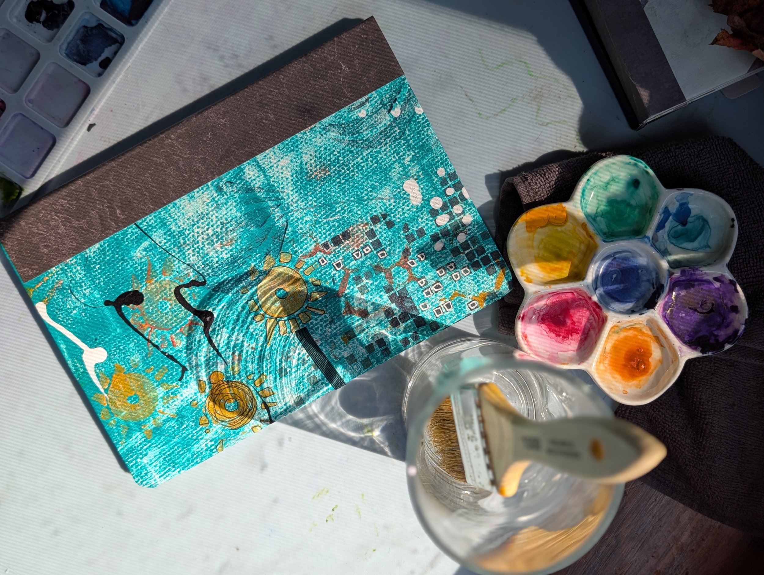 Ocean Waves Art Journal