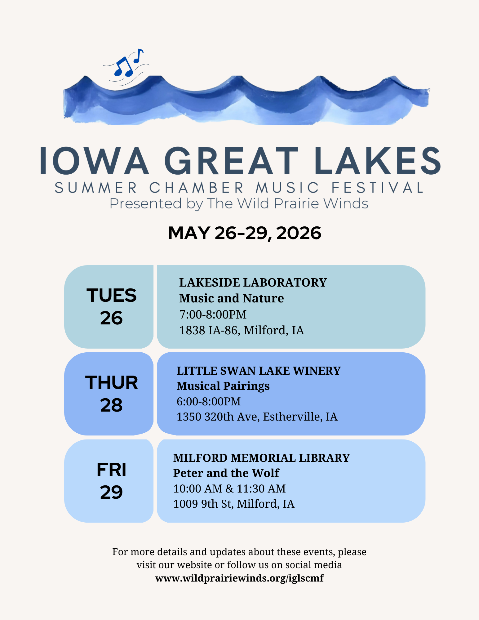 Iowa Great Lakes Summer Chamber Music Festival