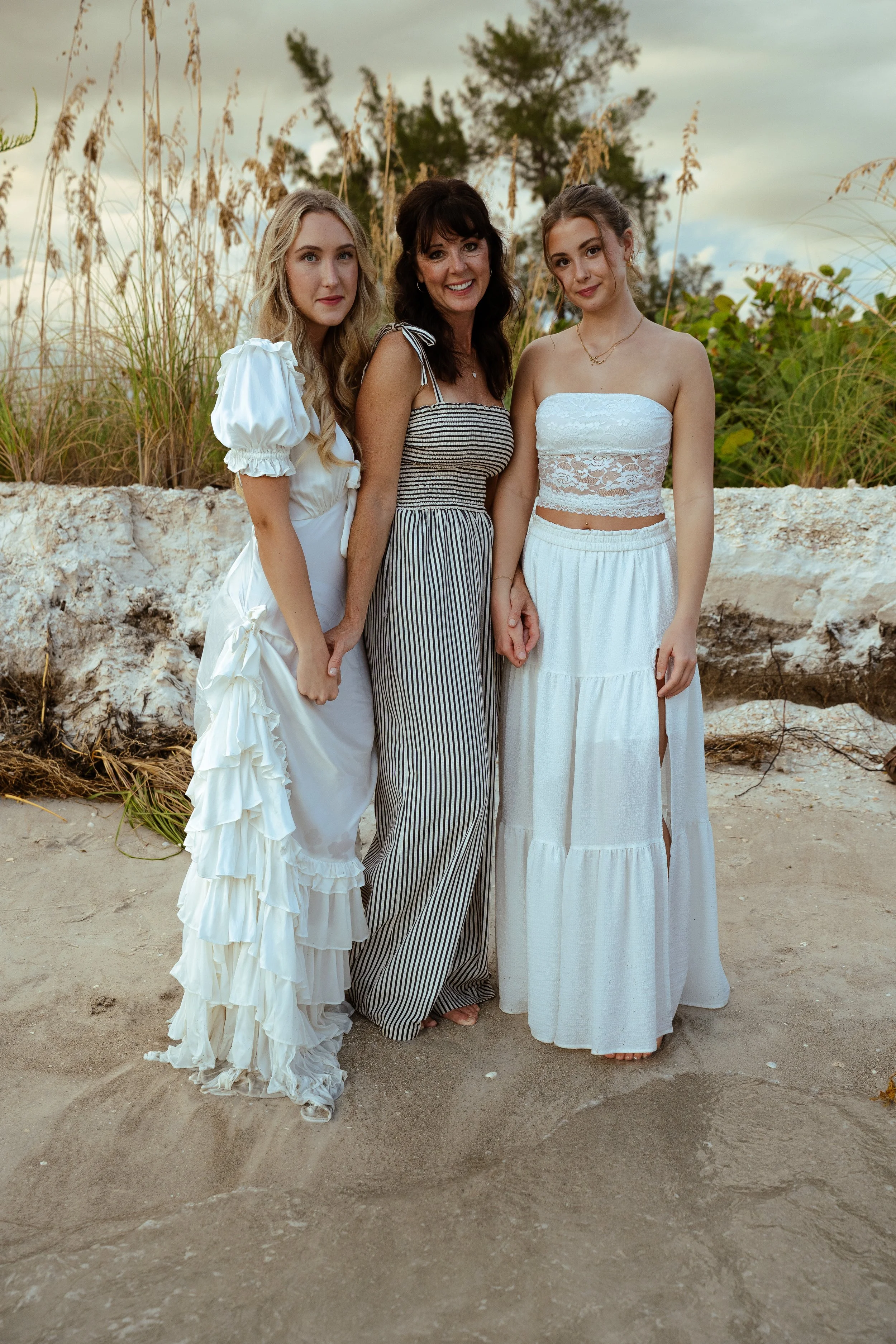 Family portrait session in the dunes at Lido Key Beach Sarasota