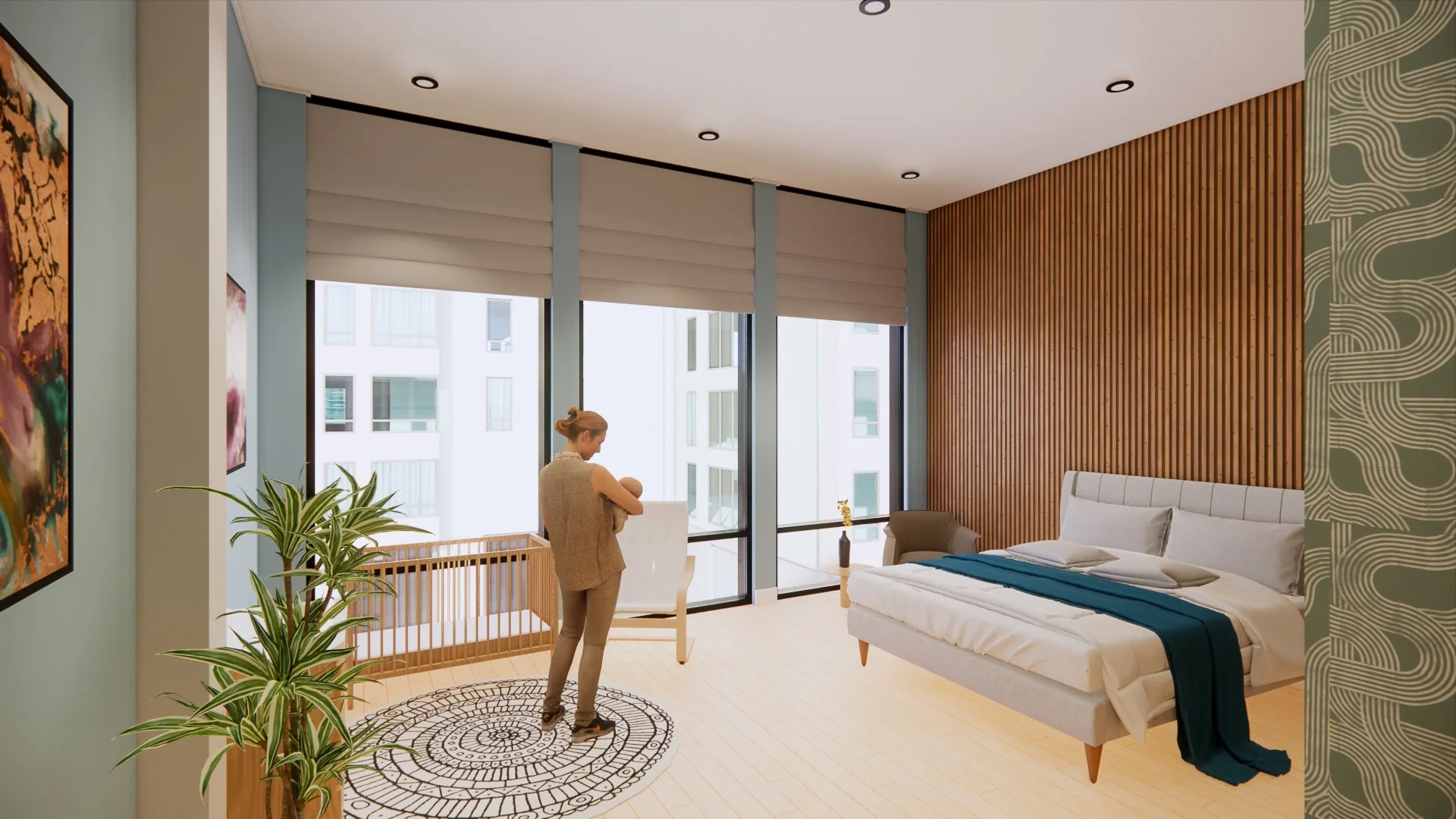Guest Bedroom Rendering