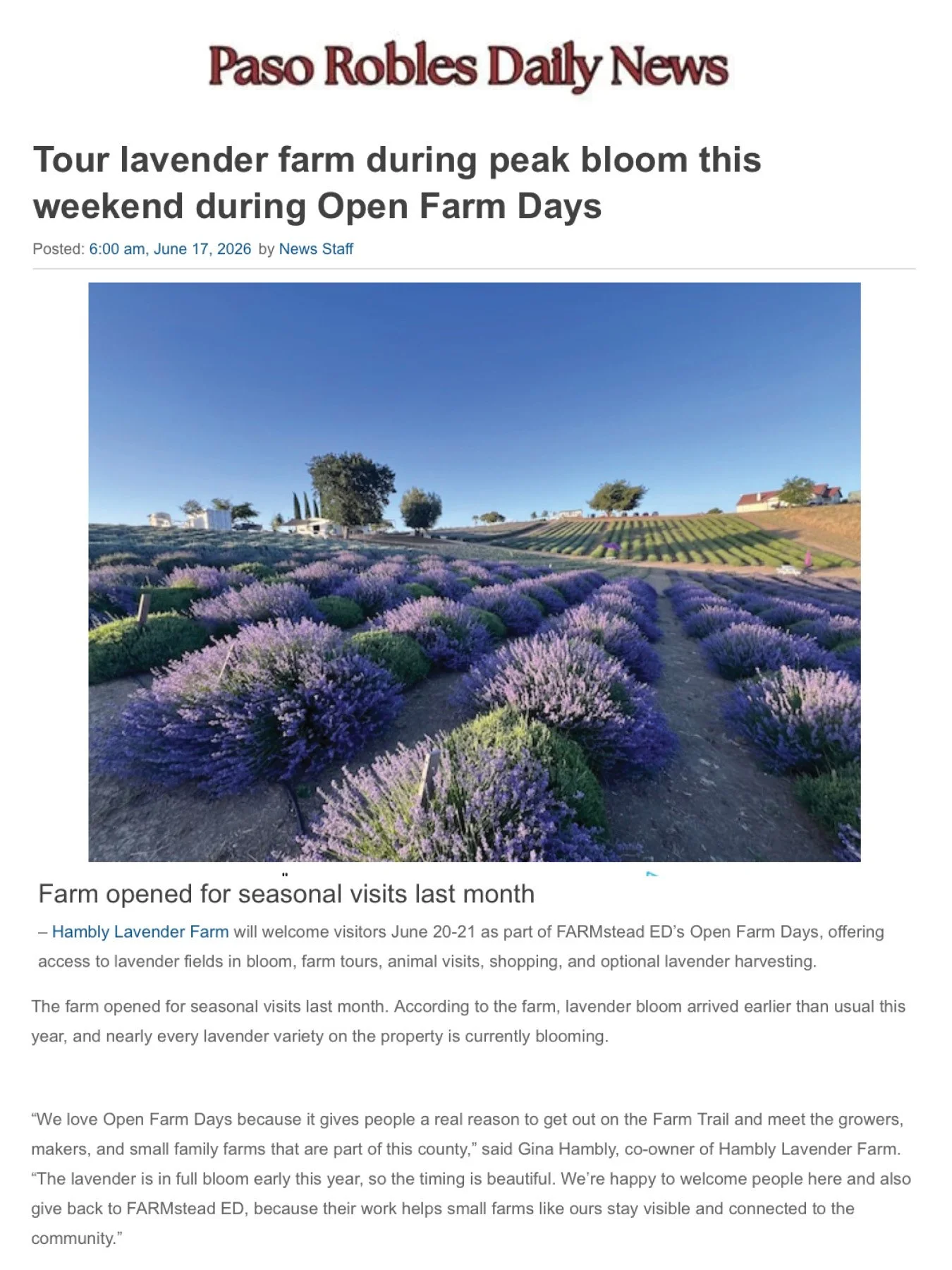 Paso Robles Daily News June 17 2026
