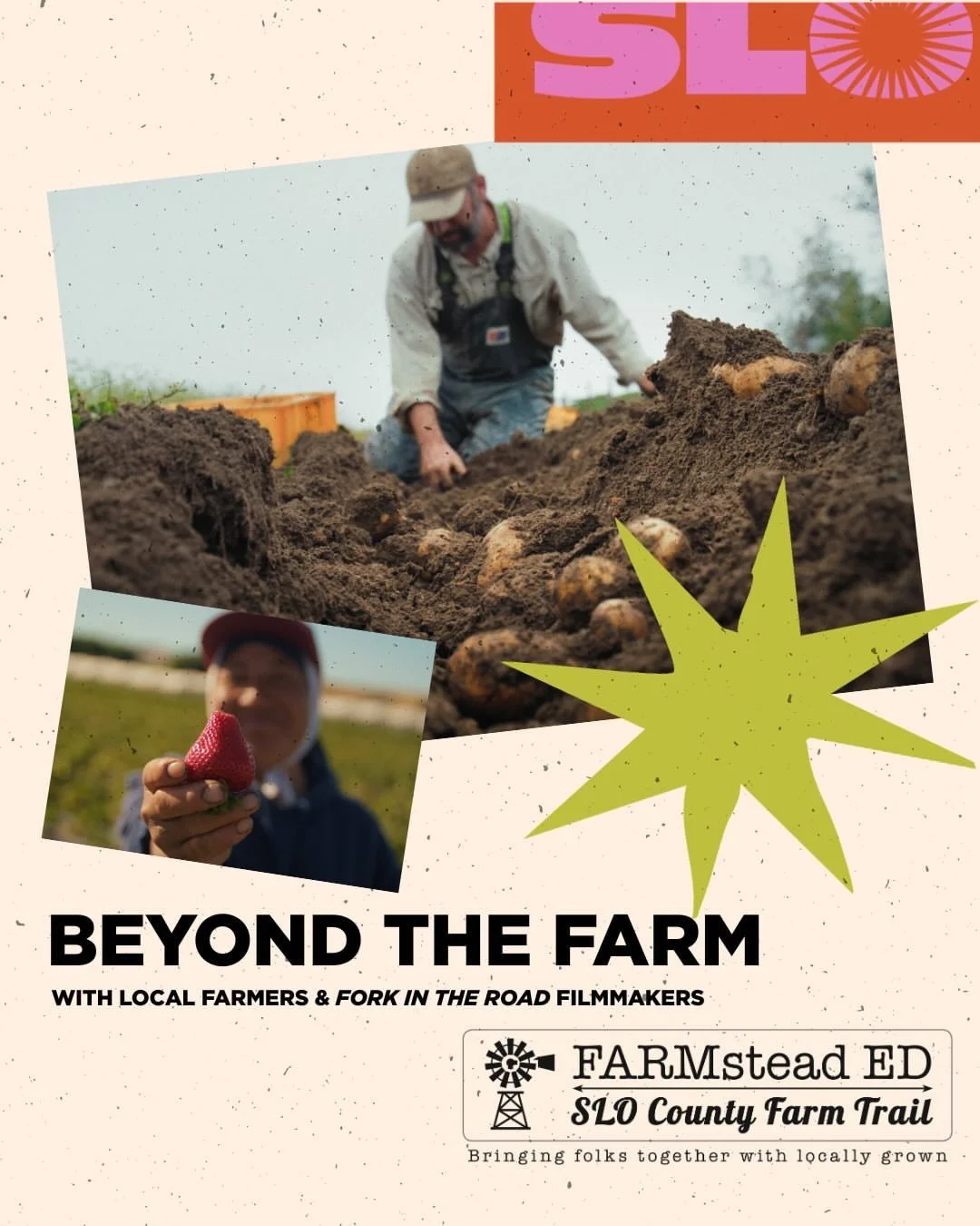 Listen to FORK IN THE ROAD filmmakers and local farmers as they discuss small-scale farming, sustainable food systems and the community benefit of storytelling at the SLO International Film Festival @slofilmfest on Saturday, April 25th from 1:00-2:00