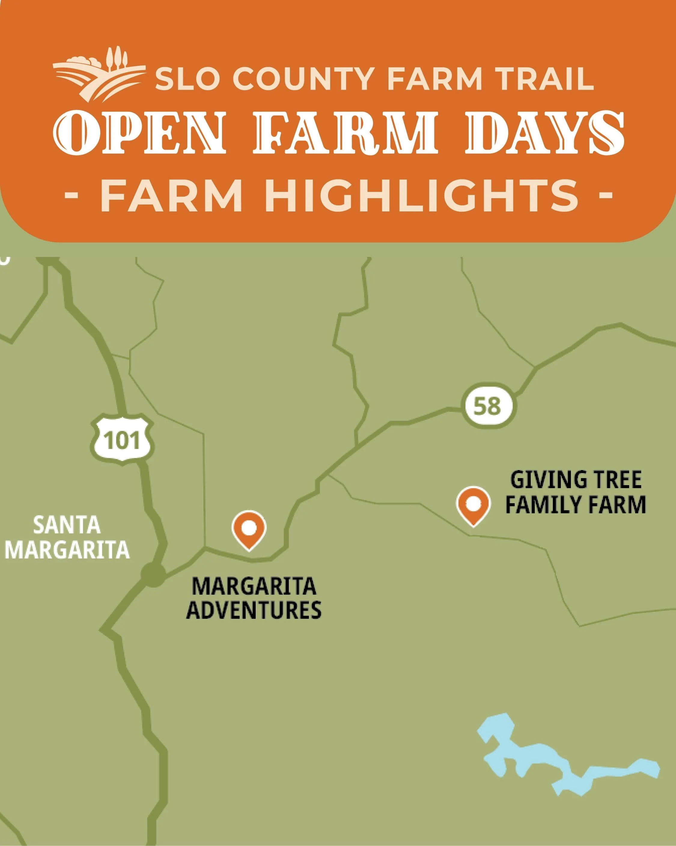 Open Farm Days Weekend is going to be FULL of so many fun things to do, see, and taste across the SLO County Farm Trail &ndash; check out a few farm highlights to get your planning started:

Giving Tree Family Farm @givingtreefamilyfarm 
Walk through