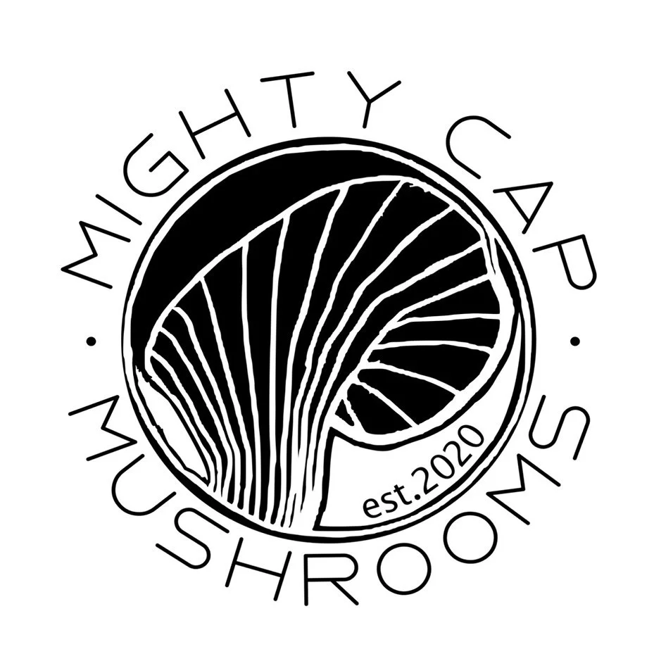 Mighty Cap Mushroom logo