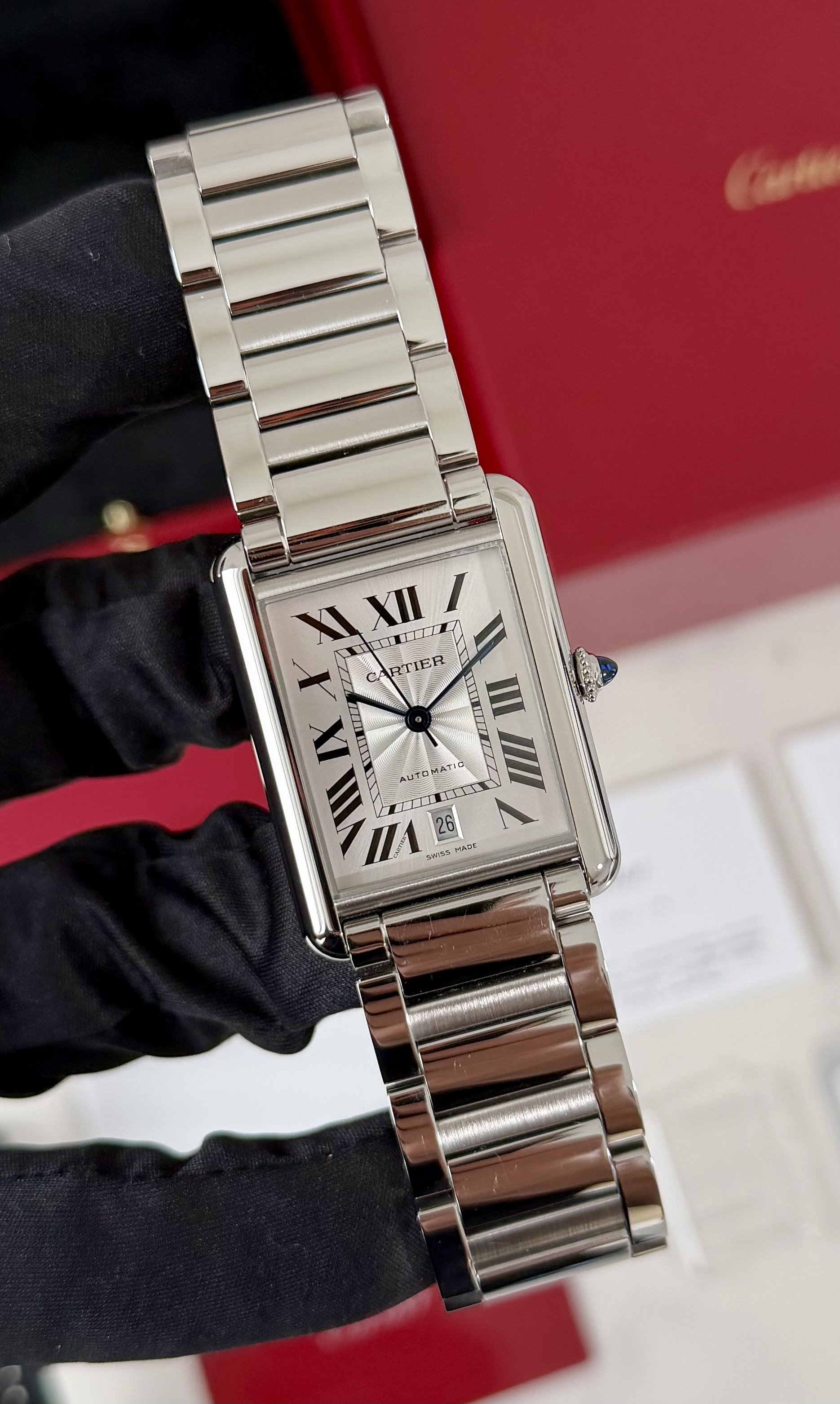 Cartier Tank Must With Leather Strap Complete Set WSTA0053 Automatic 2021