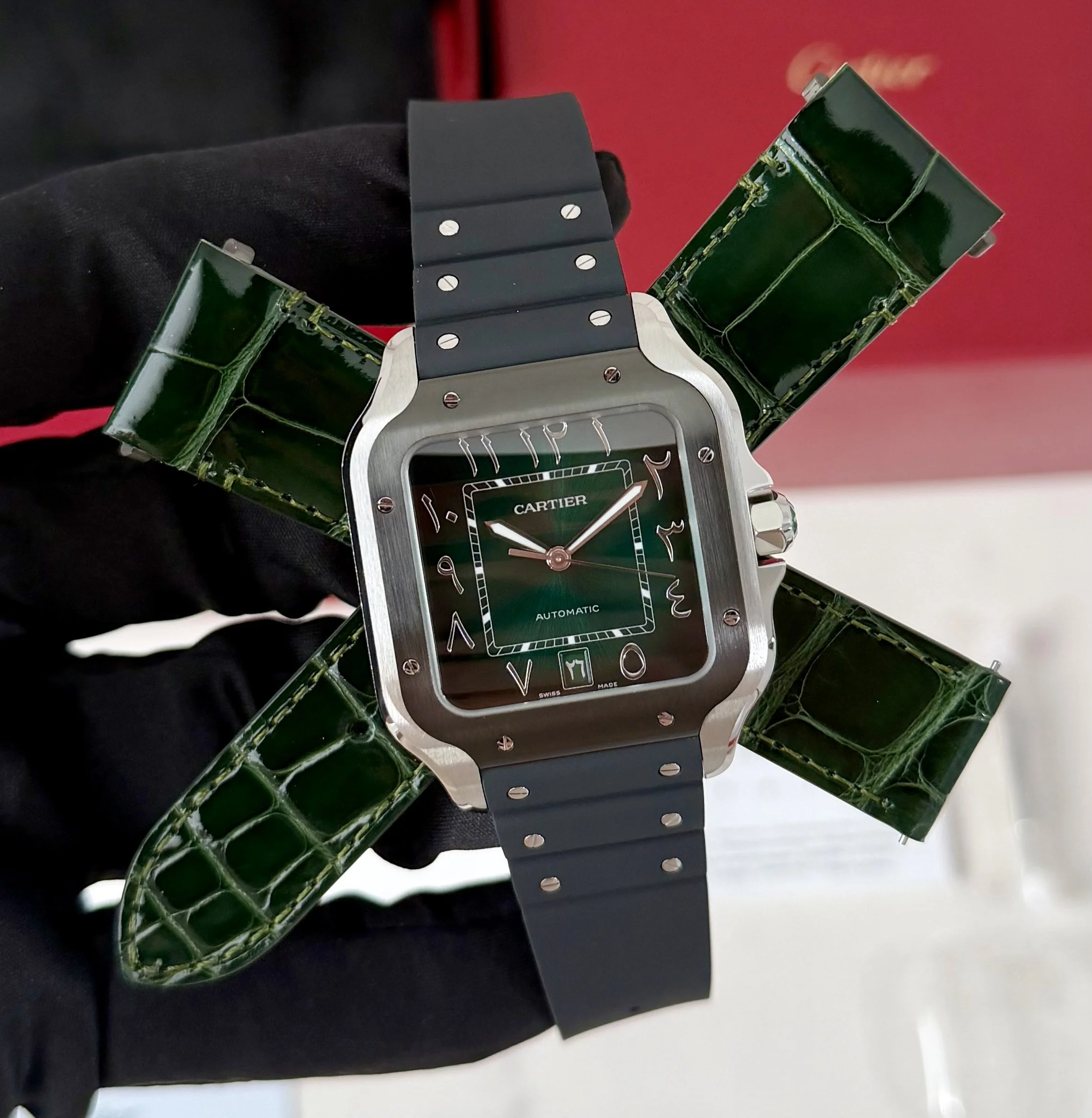 Cartier Santos Arabic Green Dial Middle East Edition WSSA0055 Unworn 2026 40mm