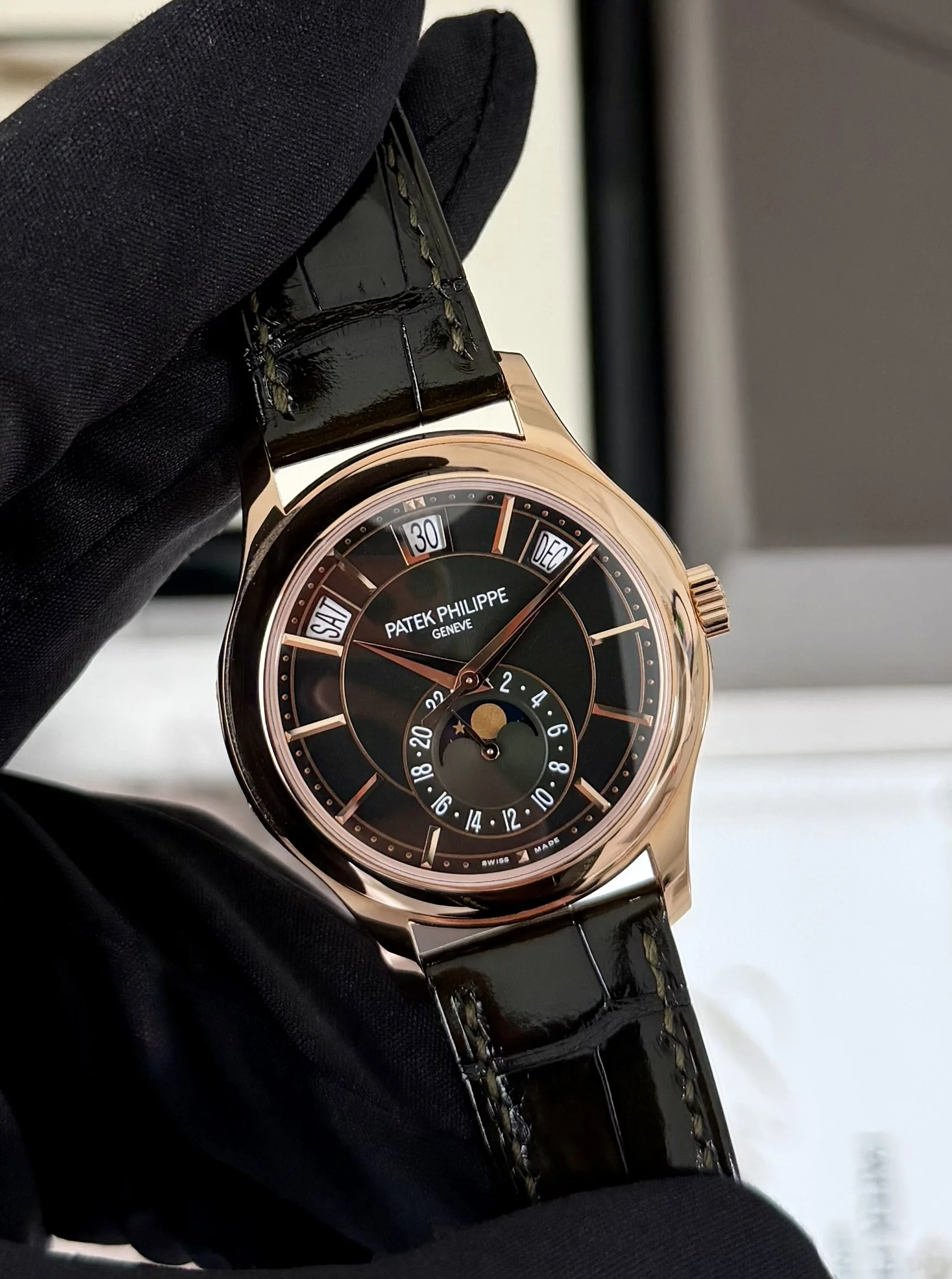Patek Philippe Complications Olive Green Rose Gold 2024 Complete Set 5205R-011