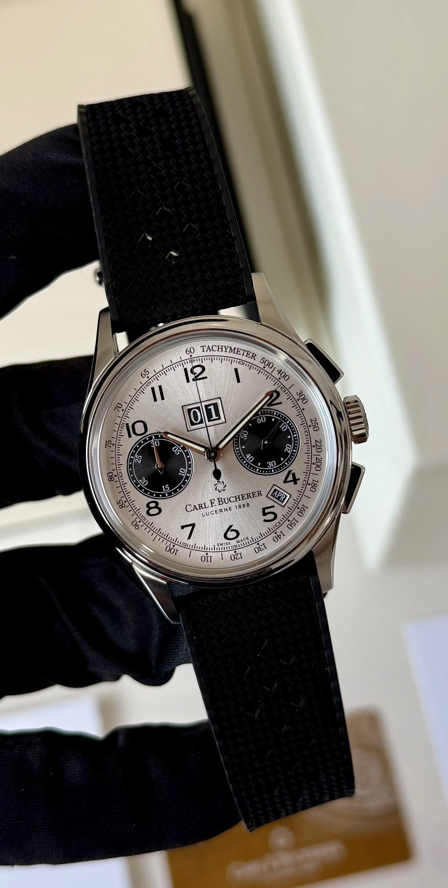 Carl F. Bucherer Heritage BiCompax Annual 00.10803.08.12.01 41mm Complete Set