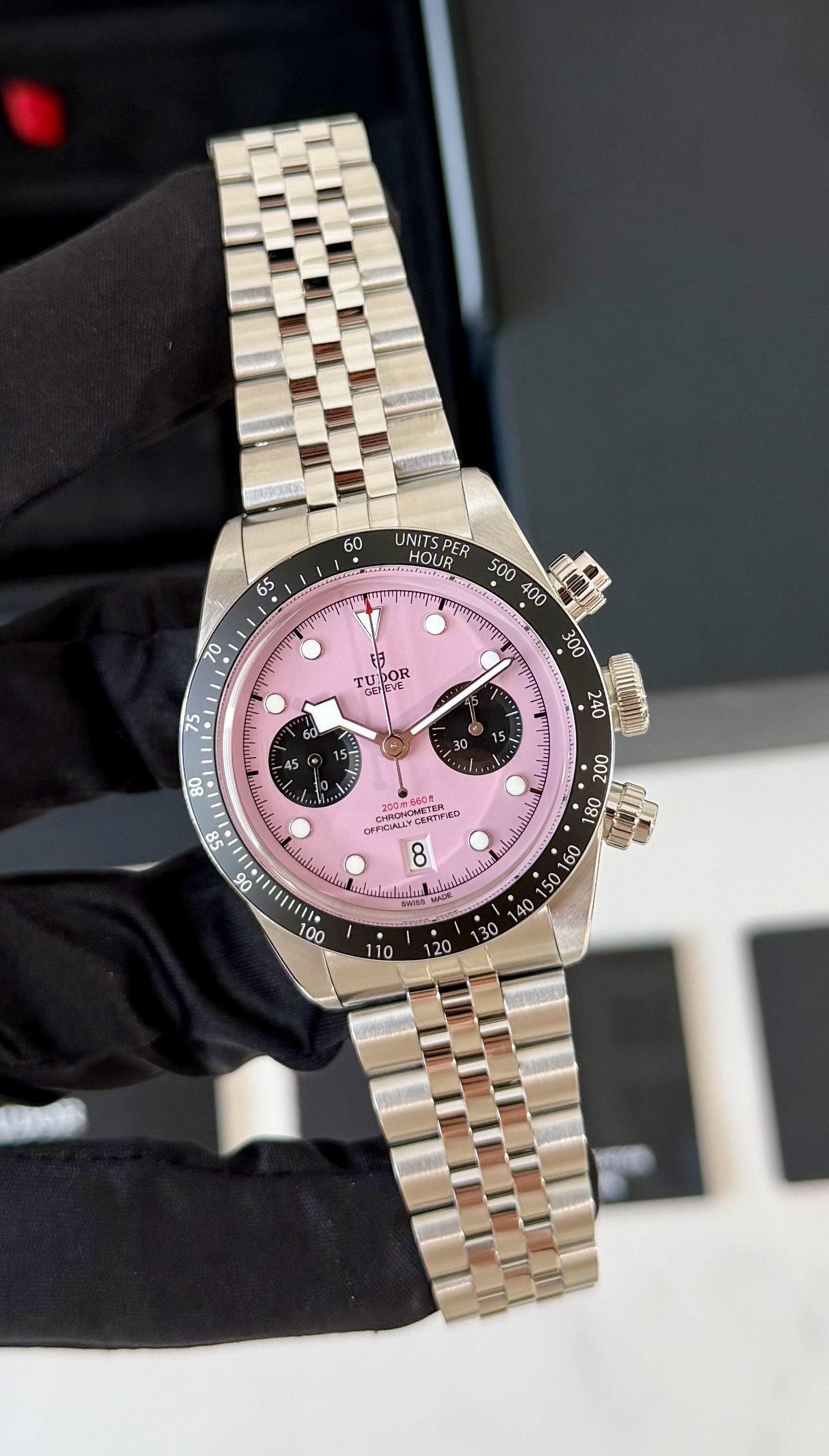 TUDOR Black Bay Chrono Pink Dial 41mm M79360N-0019 2024 Complete Set