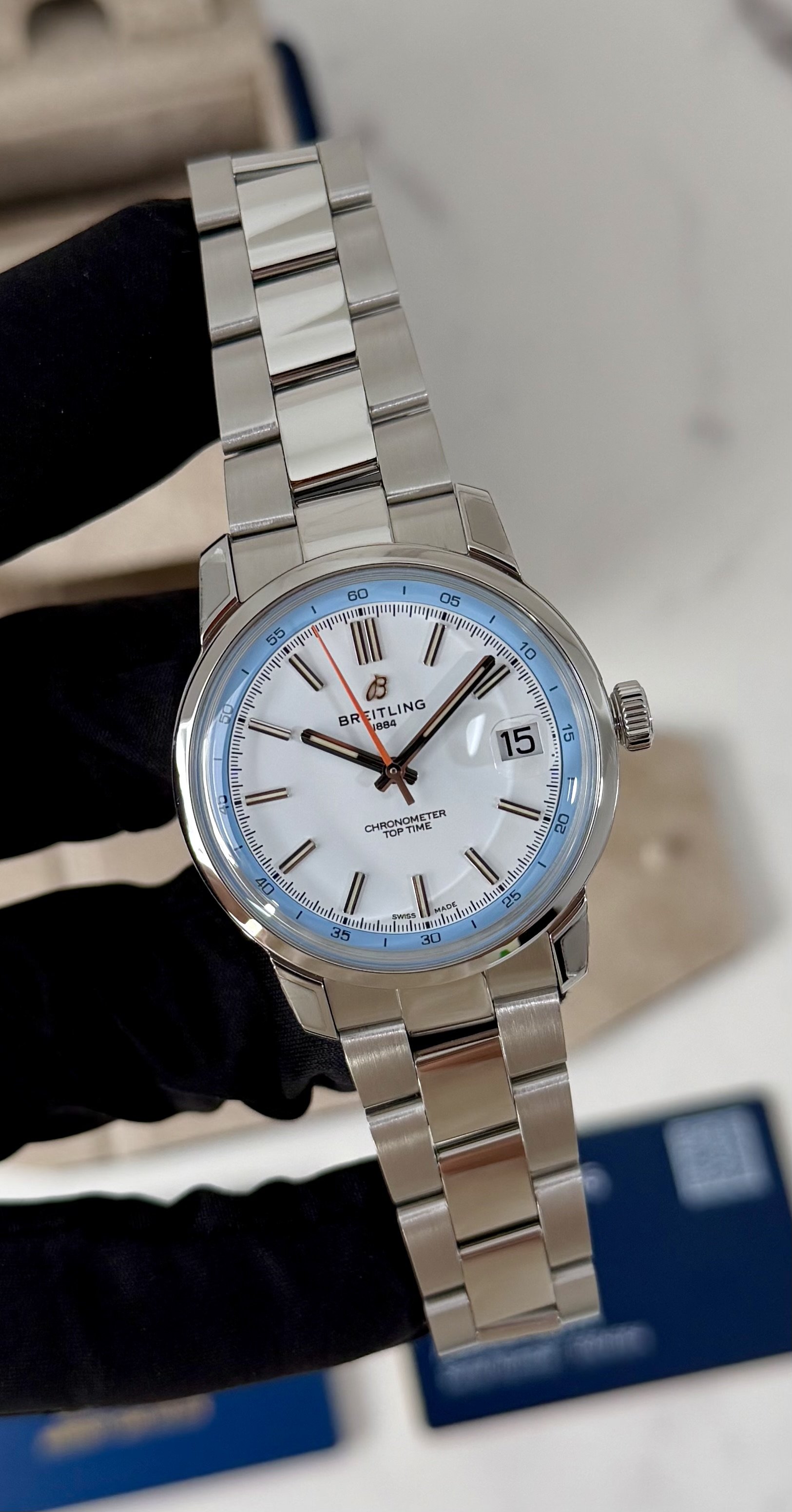 Breitling Top Time B31 AB3113281A1A1 Complete Set 2026 38mm Stainless Steel