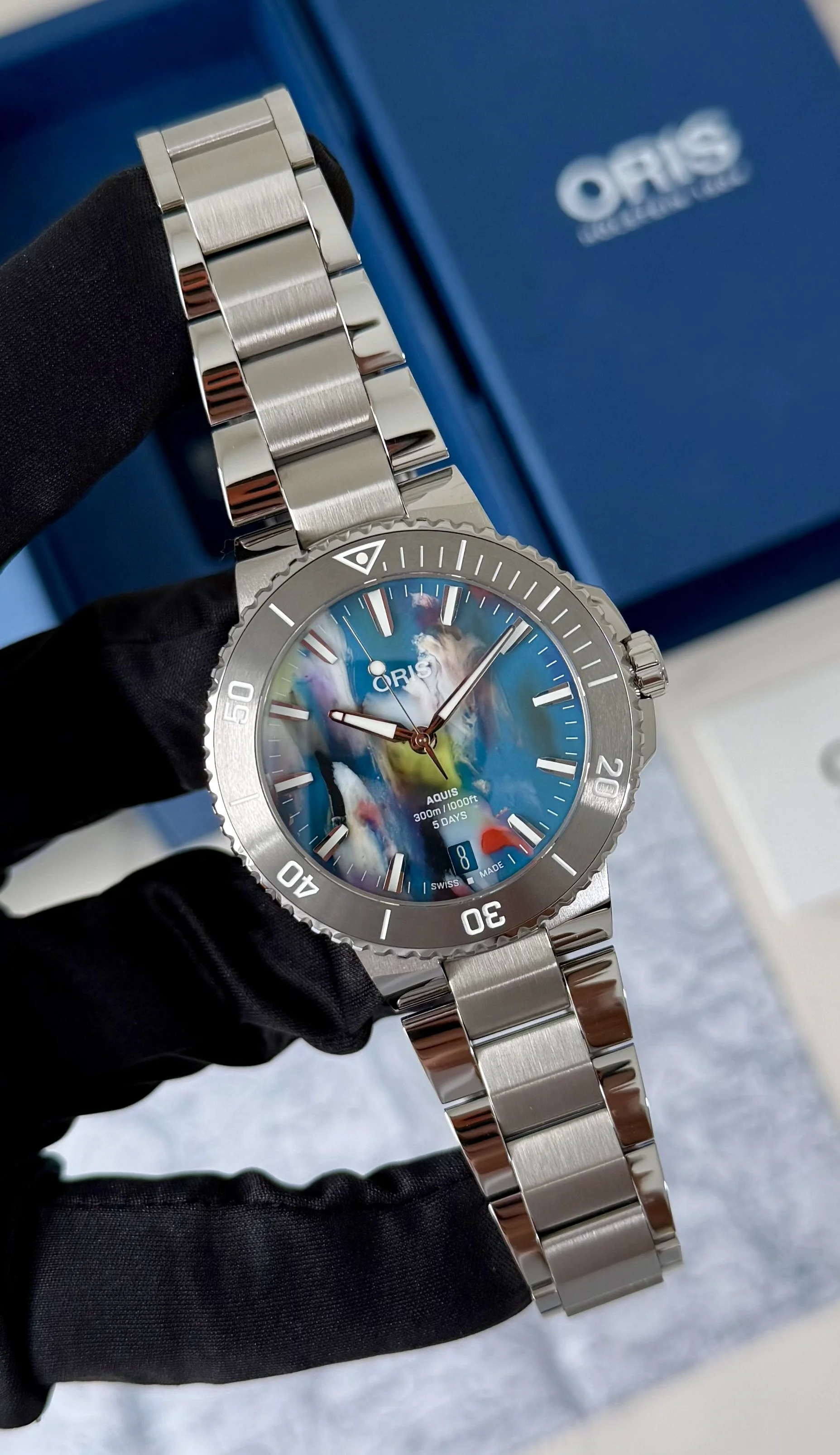 Oris Aquis Date Upcycle Calibre 400 Steel Watch 01 400 7790 4150-07 8 23 02PEB