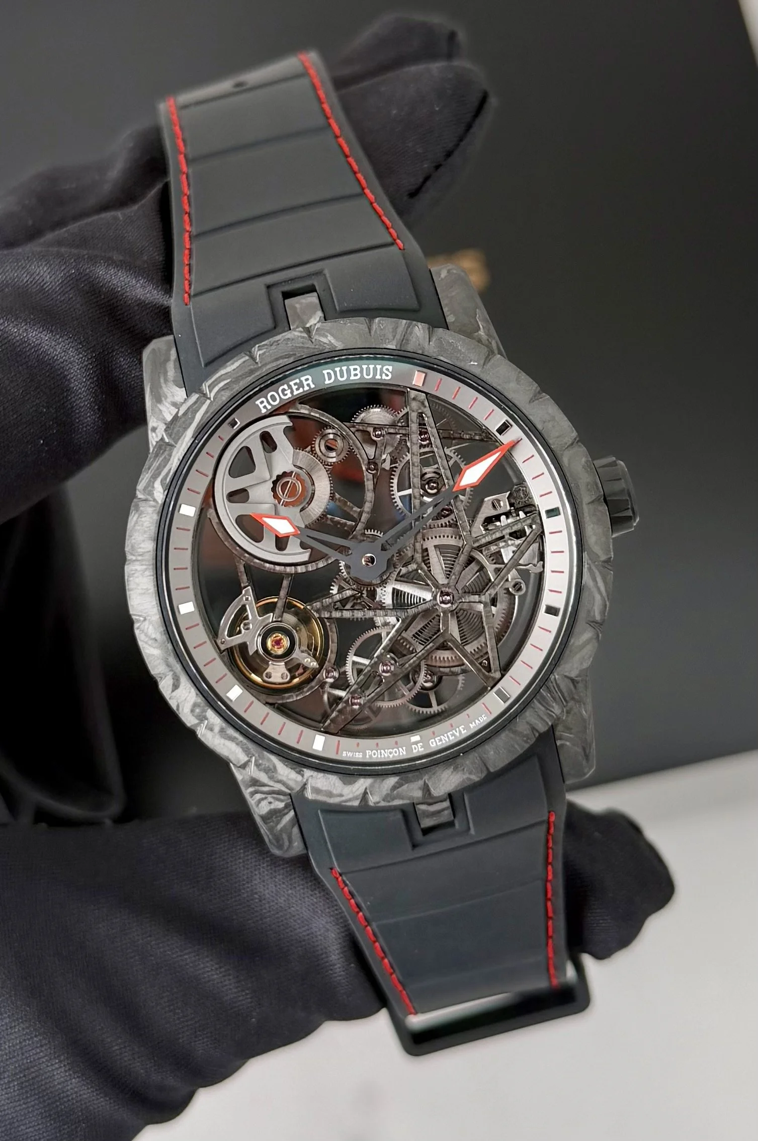 Roger Dubuis Excalibur Carbon 42mm Skeleton DBEX0777 2020 Complete Set