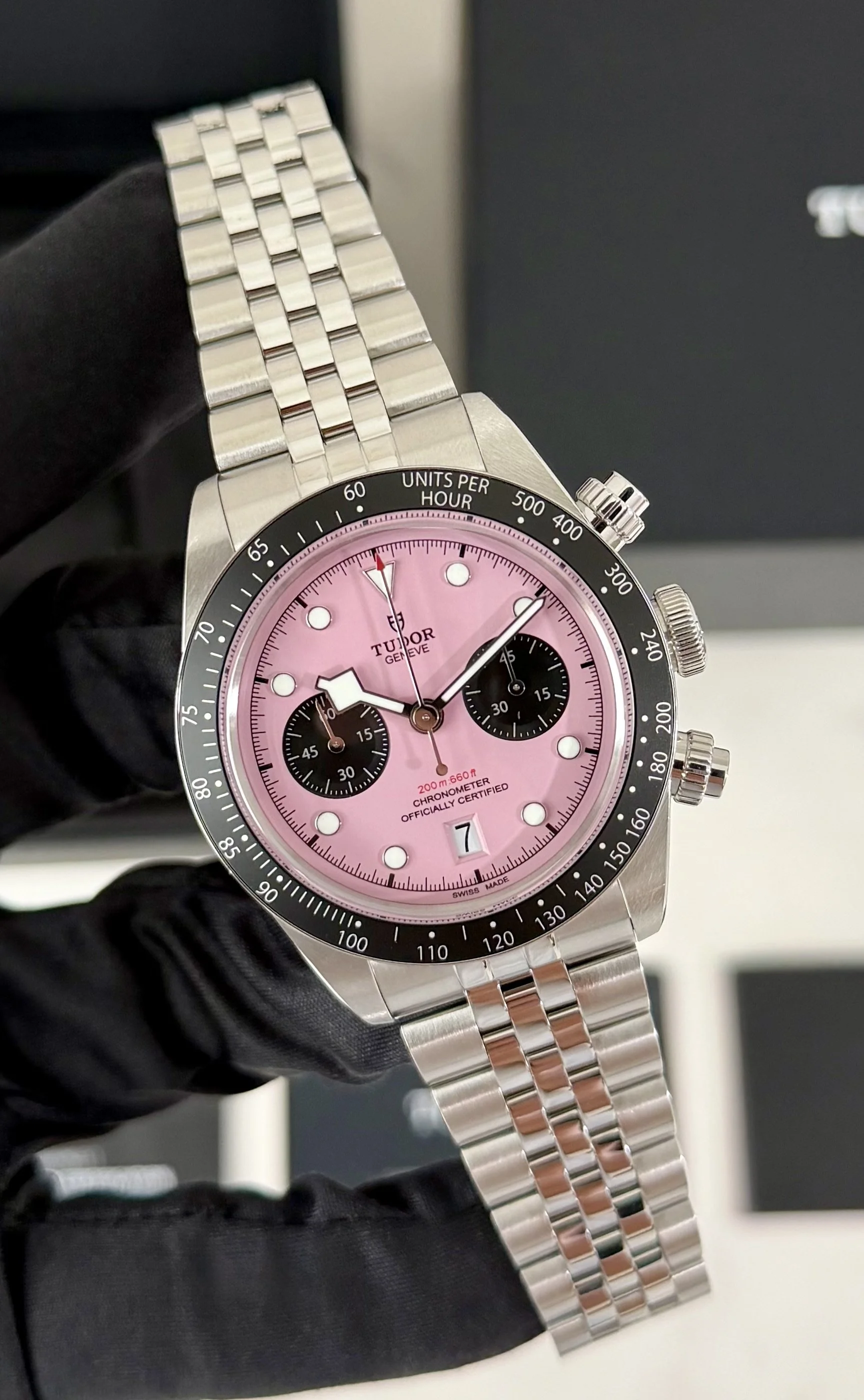 TUDOR Black Bay Chrono Pink Dial 2024 Complete Set 41mm 79360N M79360N-0019