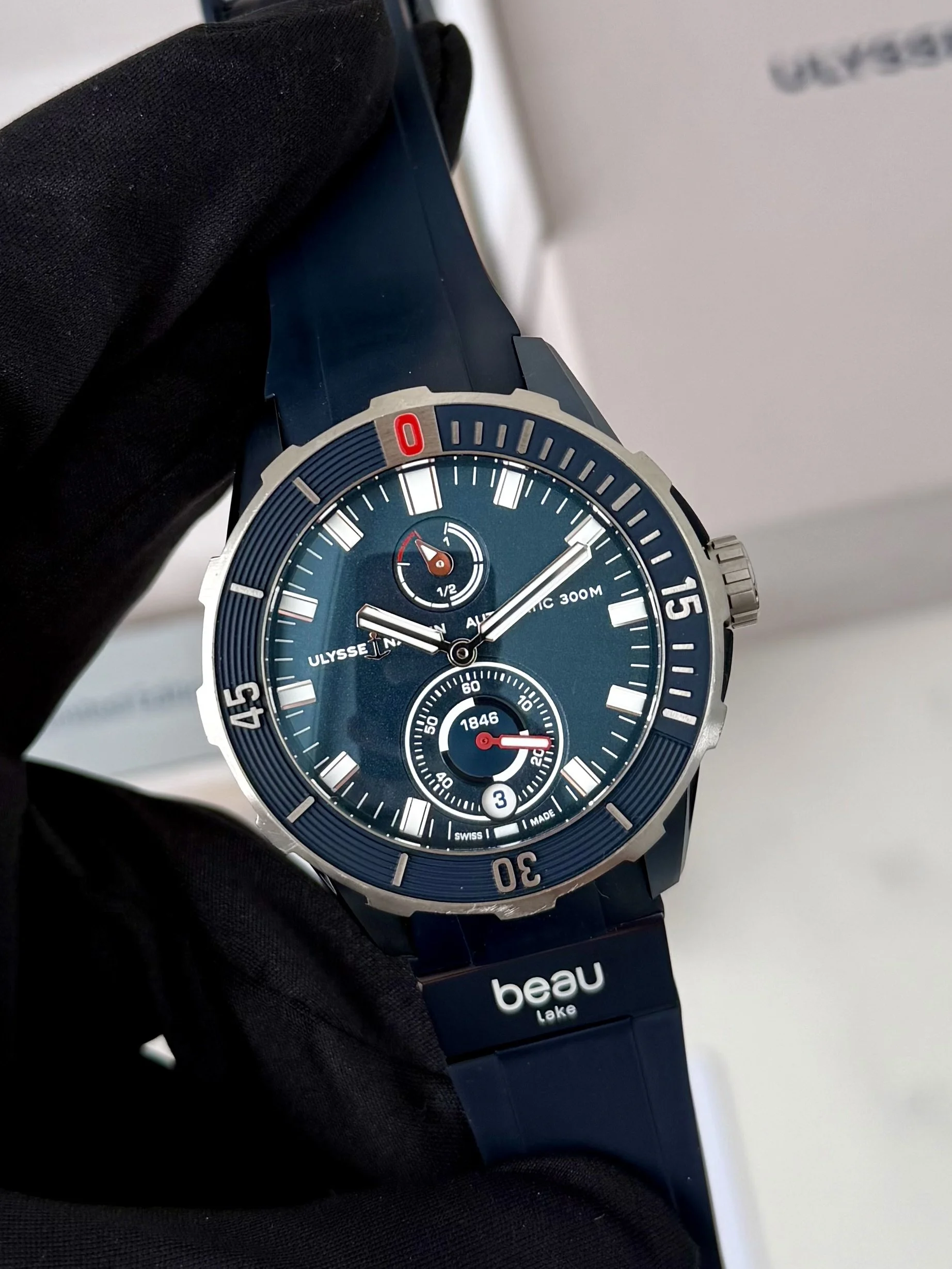 Ulysse Nardin Diver Beau Lake LE 1183-170LE-3A-BEAU 2024 Titanium 44mm Complete