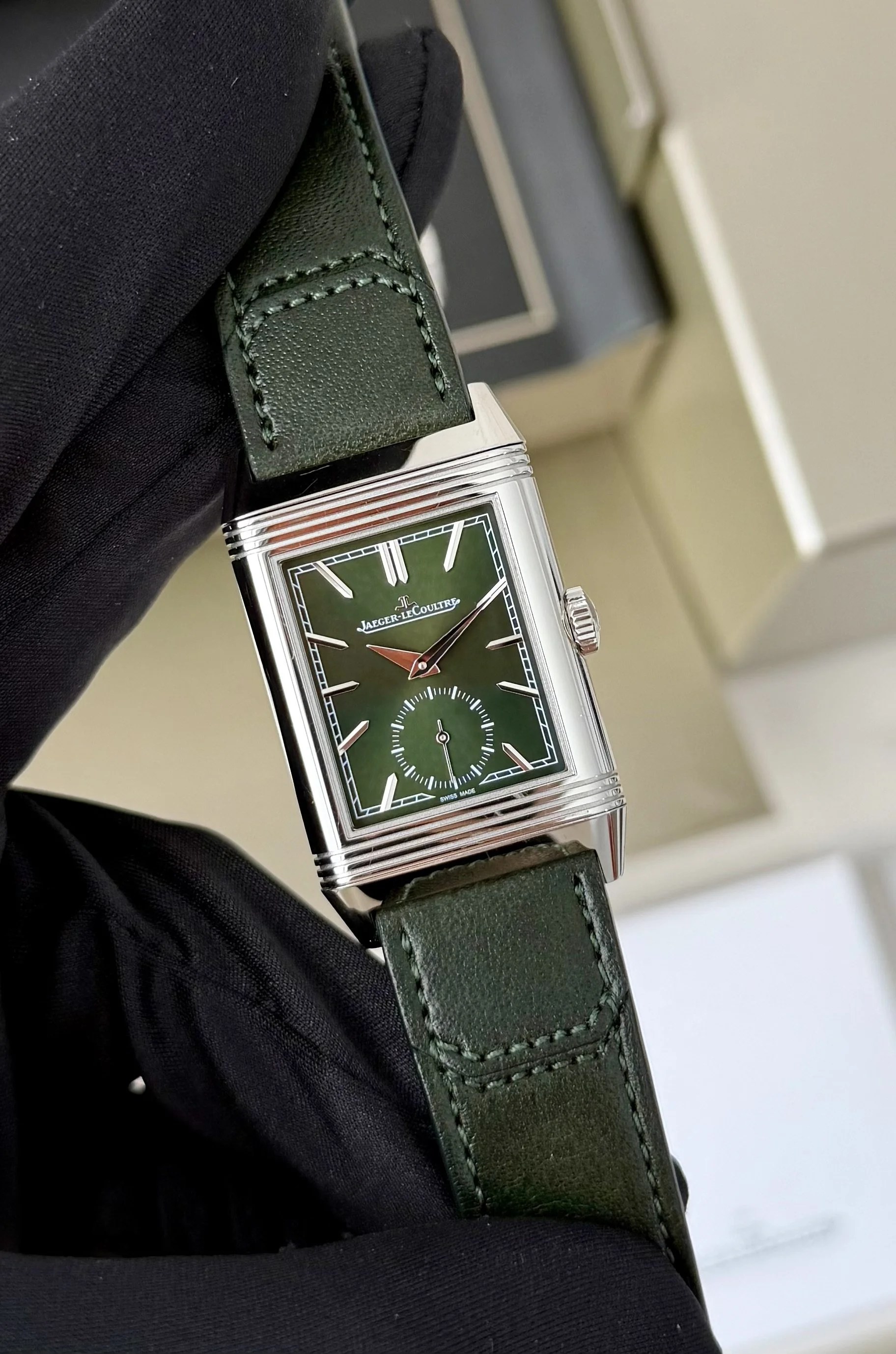 Jaeger-LeCoultre Reverso Tribute Monoface Green Small Seconds - Q3978430 - 2022
