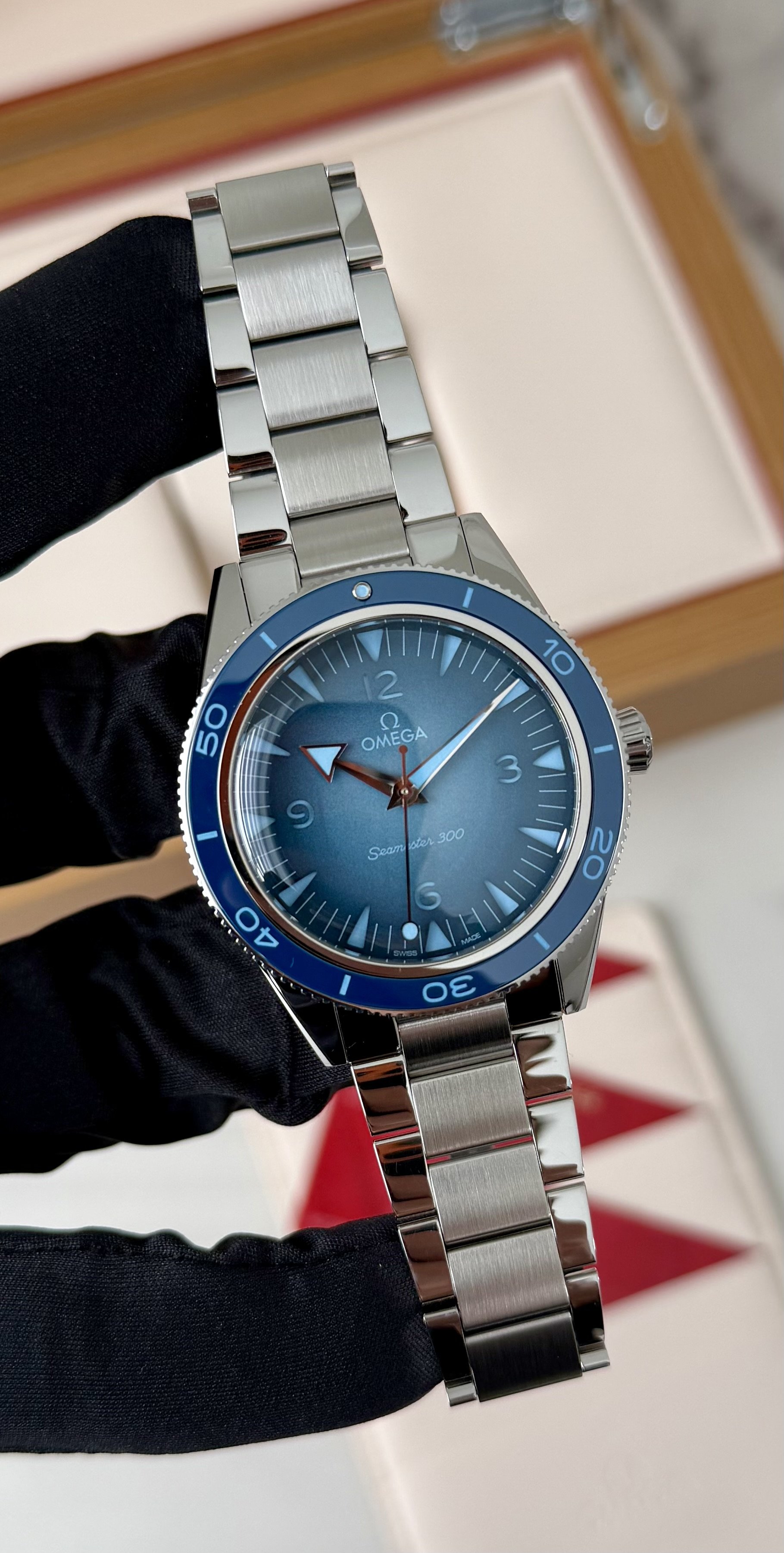 OMEGA Seamaster 300 234.30.41.21.03.002 Summer Blue 2024 Complete Set