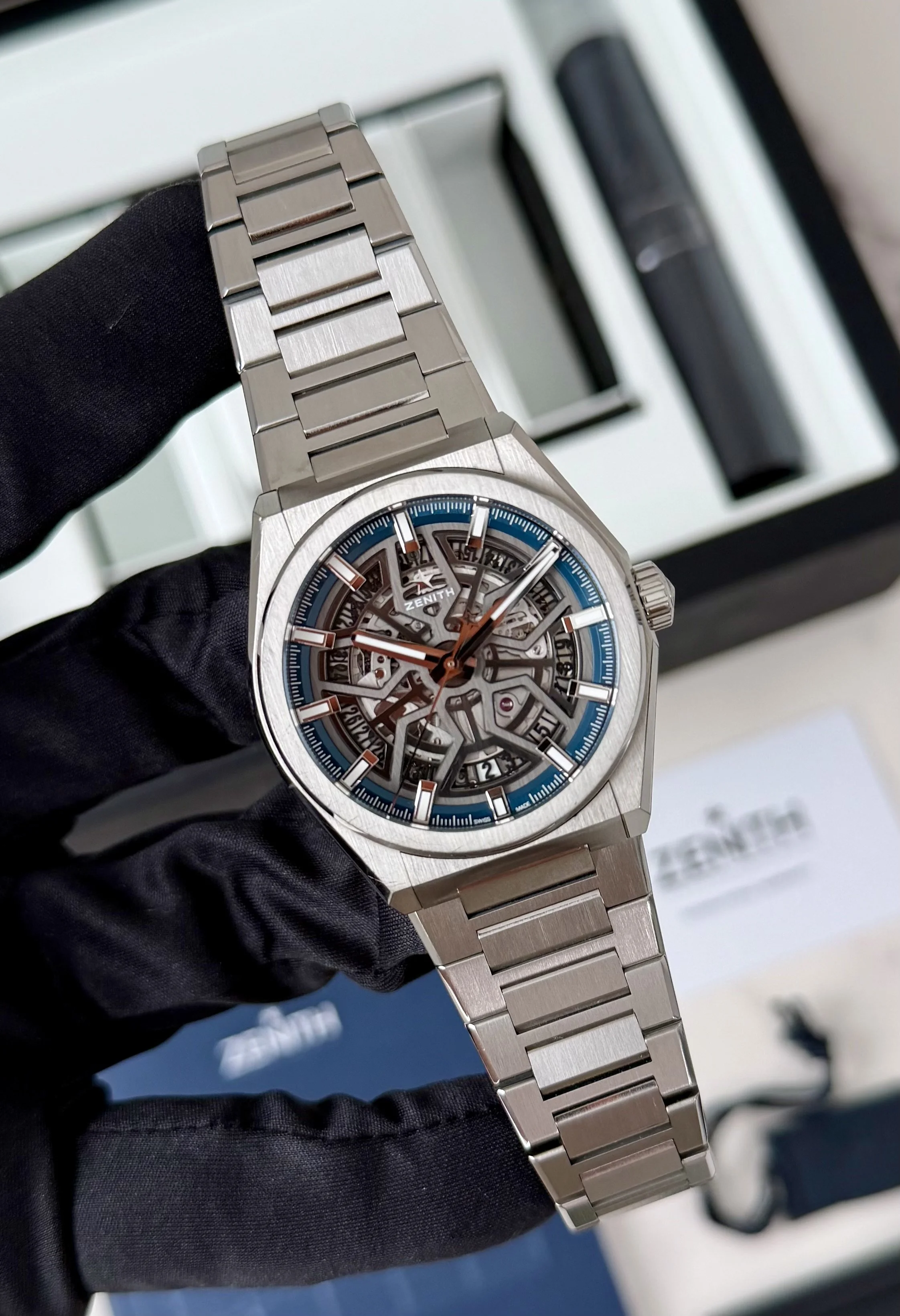 Zenith Defy Classic Skeleton Titanium 41mm 95.9000.670/78.M9000 Complete Set