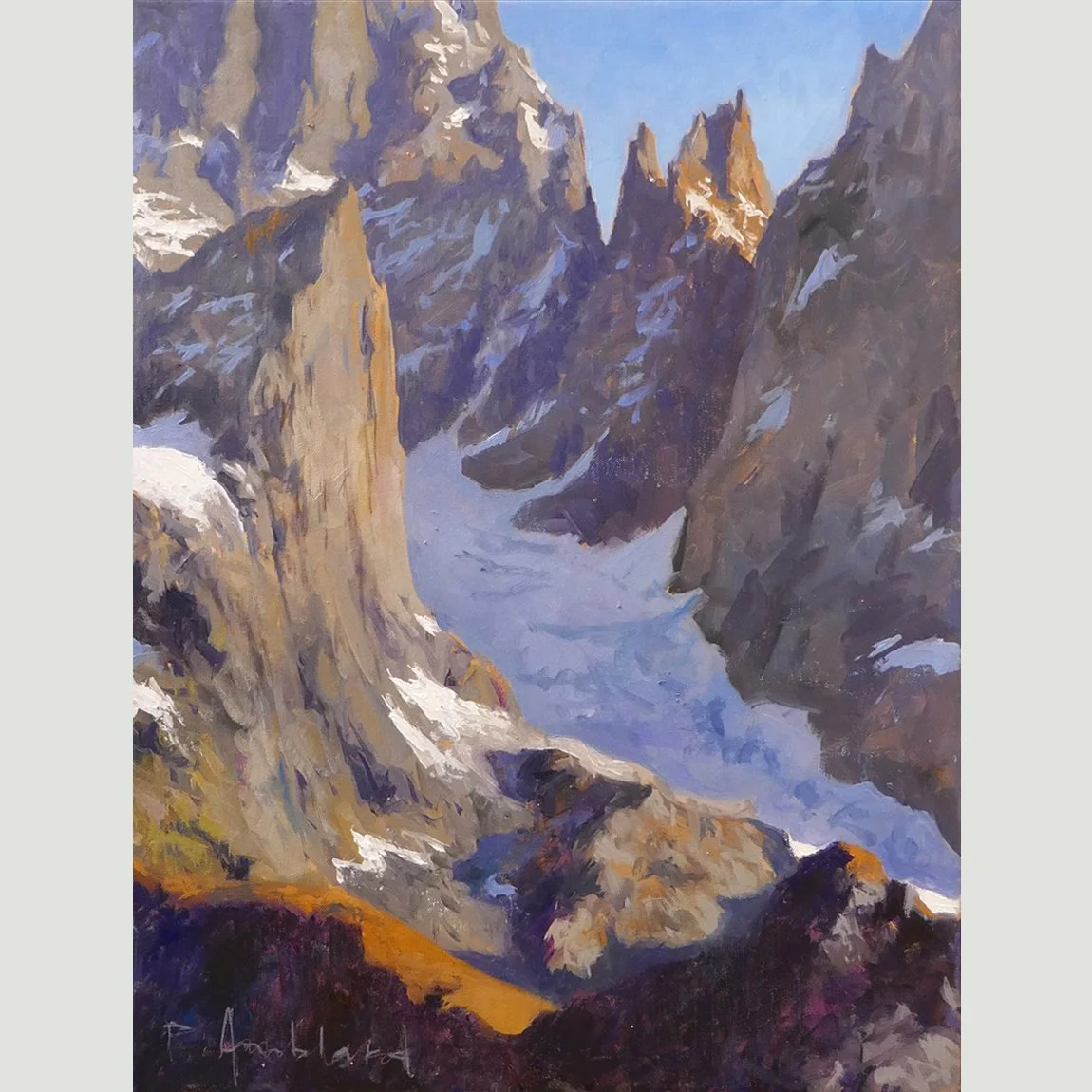 "Les Dames Octobre" 25x40cm, oil on panel