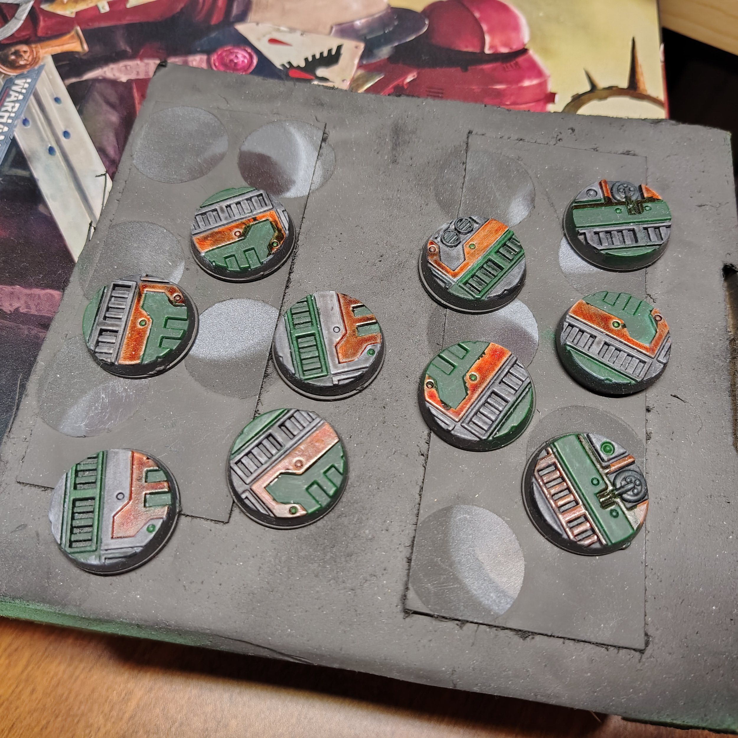 Bases mainly for my 30K Space Marines.