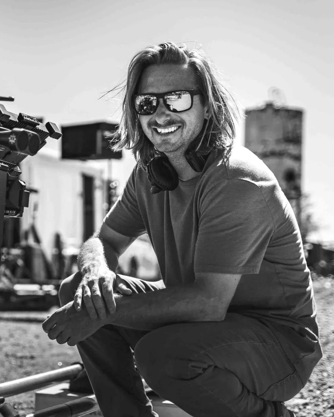 Quinn Taplin — Director of Photography and cinematographer based in Phoenix, Arizona, on set behind the camera