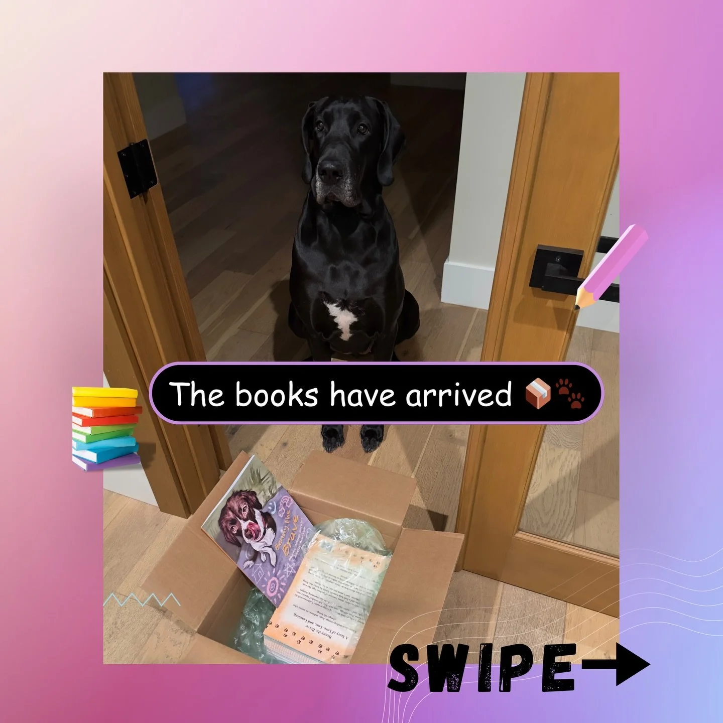 Benny may be the brave one&hellip; but Luna is clearly in charge of inventory. 📦🐾
The books have officially arrived, and Luna wasted no time supervising the entire operation (very seriously).
✨ Benny the Brave is now available directly from my auth