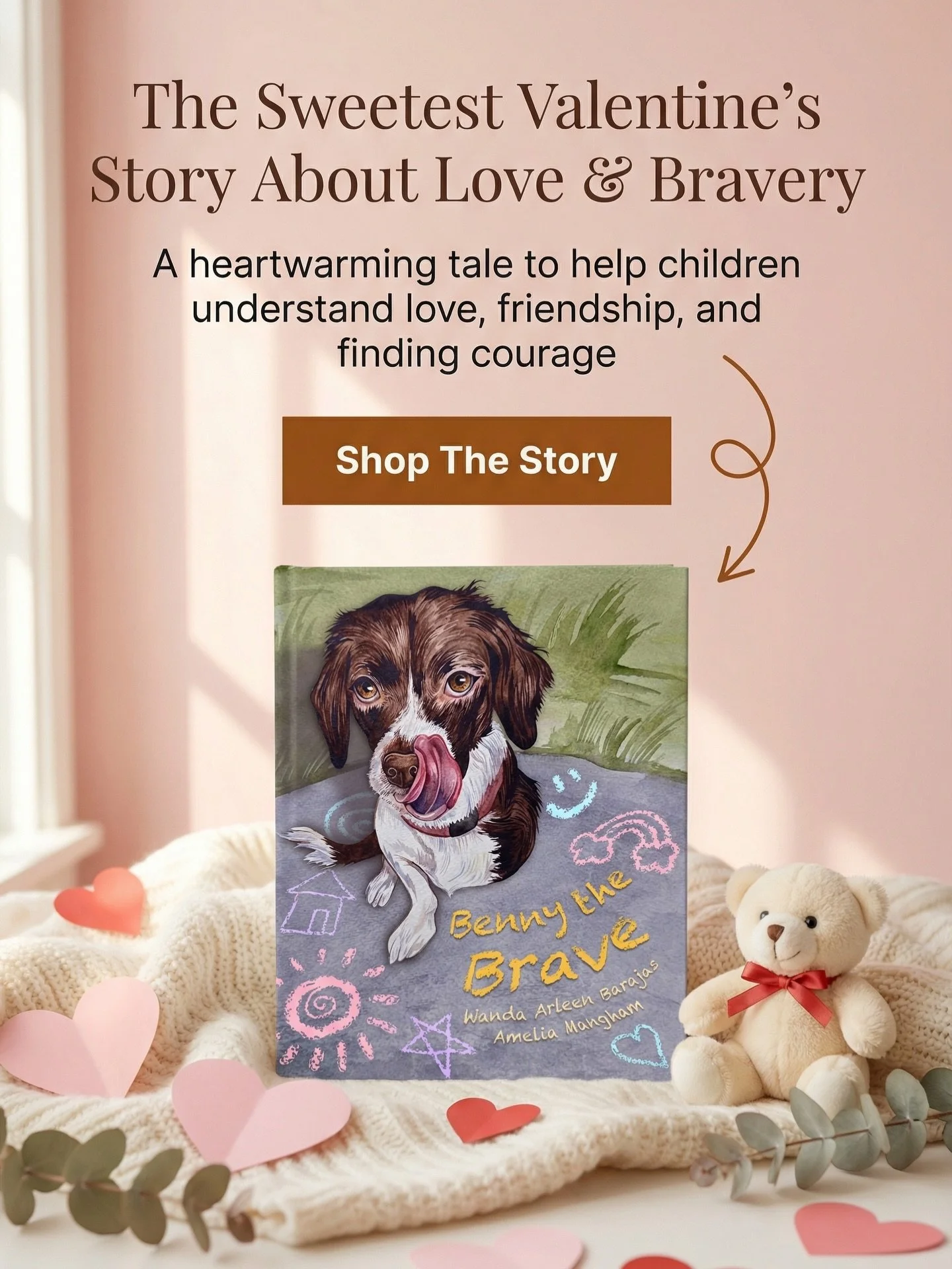 Love makes us brave&hellip;💕 This Valentine&rsquo;s Day, share a story that teaches children about courage, friendship, and the power of love. &ldquo;Benny the Brave: A Story of Love, Loss, and Learning&rdquo; is a heartwarming tale that reminds lit