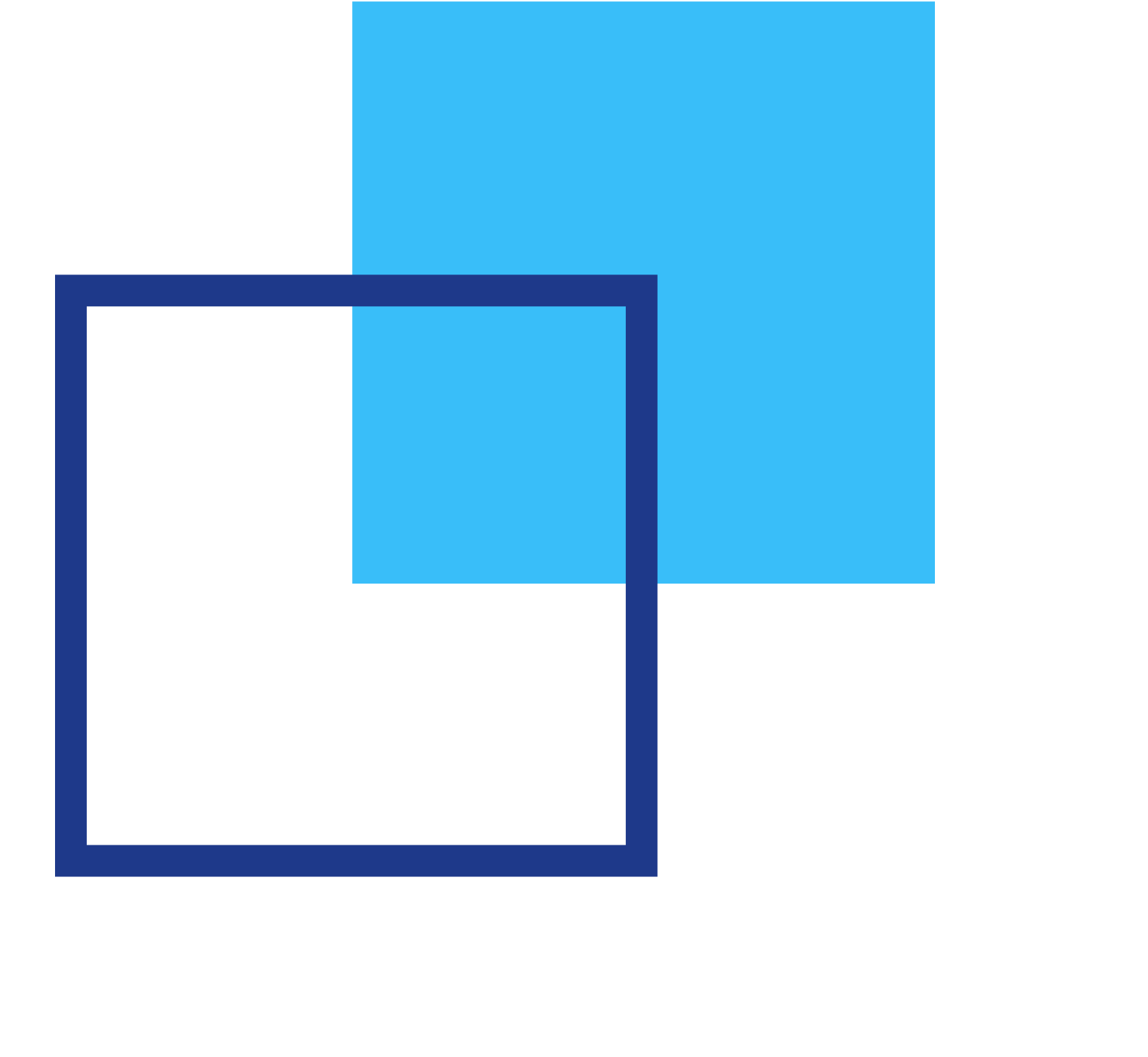 Logo with two overlapping squares, one black and one blue, and the text 'Glass Box Strategy' beneath.