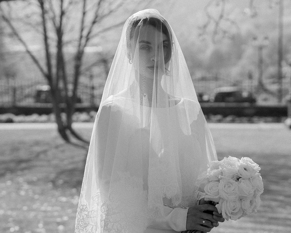 Bride with her bouquet 