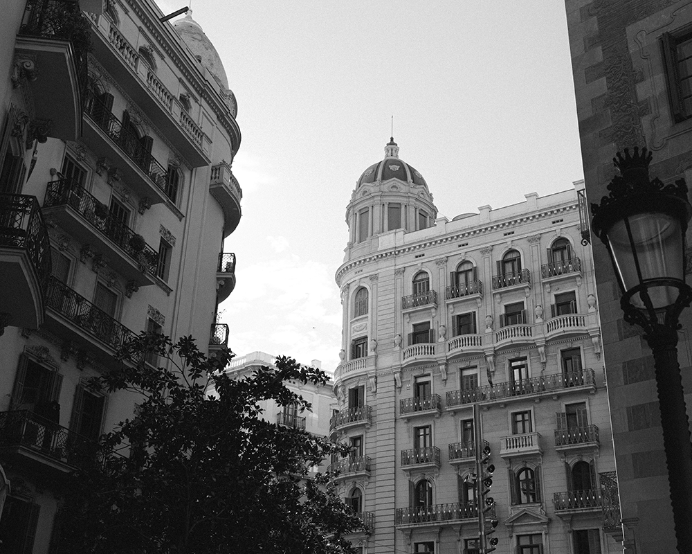 Old buildings of Barcelona