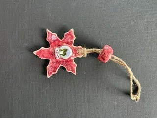 Snowflake Globe w/Bead Ornament