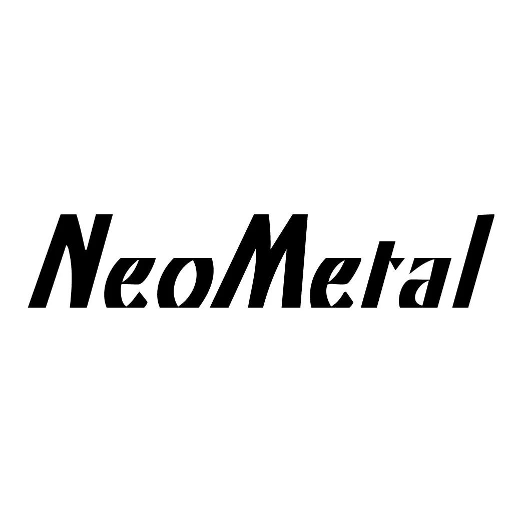 Bold, black text reads 'NeoMetal' on a white background.