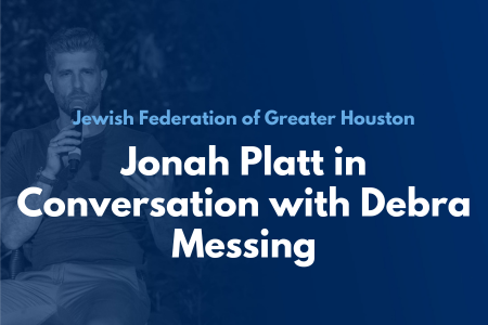 Live Taping of the Being Jewish Podcast featuring Jonah Platt in Conversation with Debra Messing
