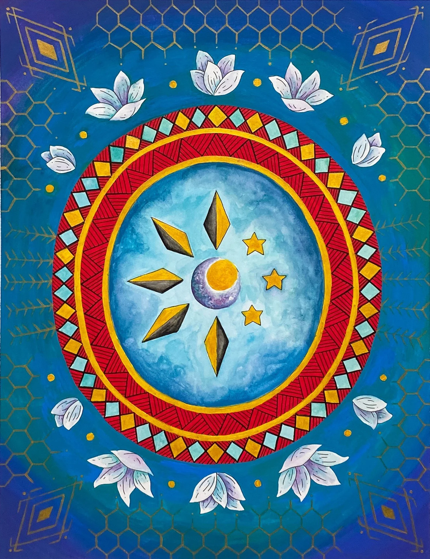 Jayann Bella "Untitled" (2023)
Gouache and ink on mixed media paper, 18" x 22", $350