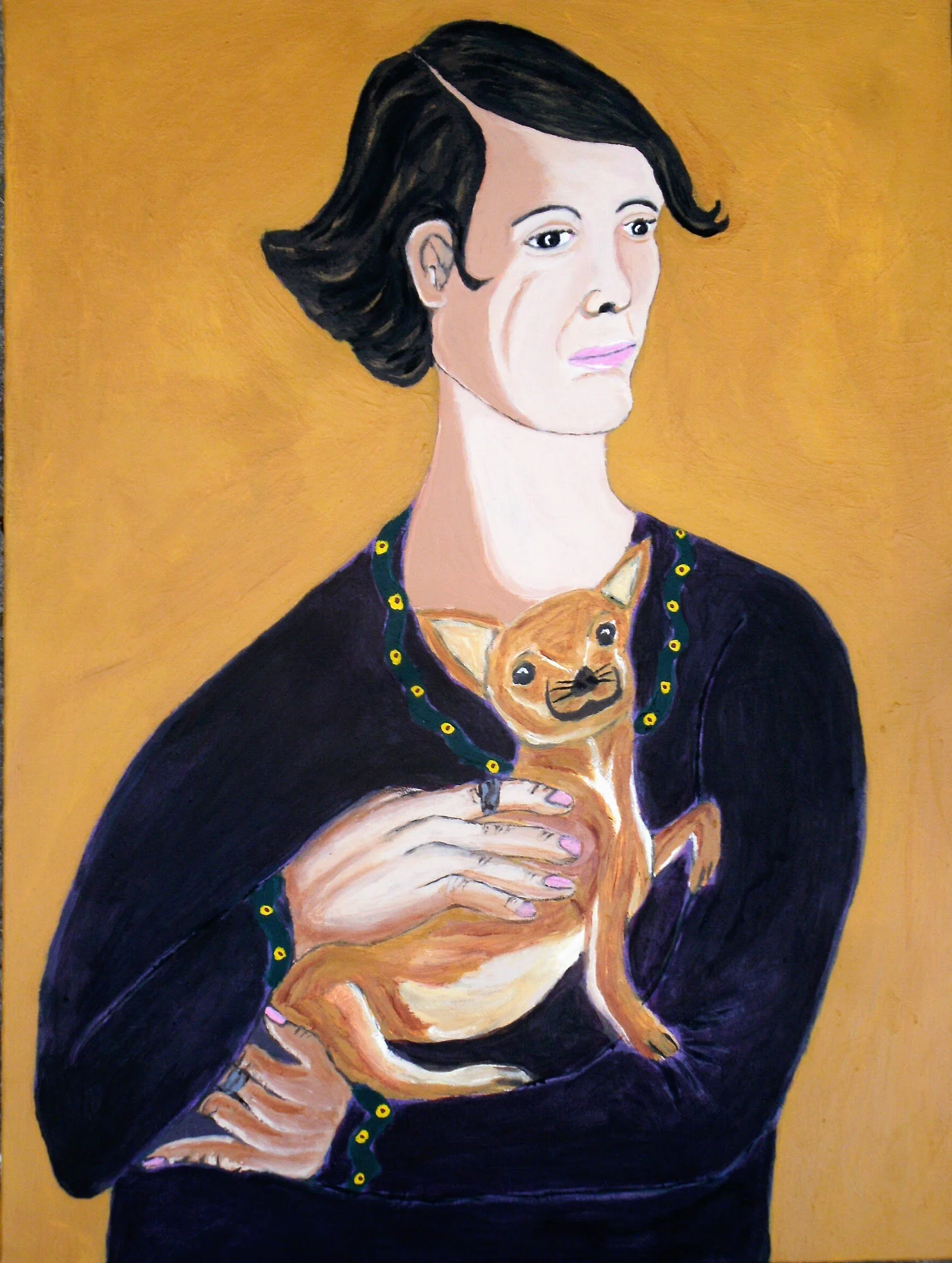 Antonio Castro "Lady & the Chihuahua dog" (2023)
Acrylic on Canvas, 18" x 24", $850