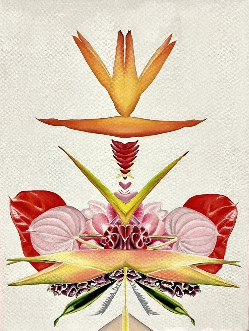 Ruthie K. Yamada "Imi Ola: To Seek Our Best Life" (2023)
Oil on canvas, 18" x 24", $650