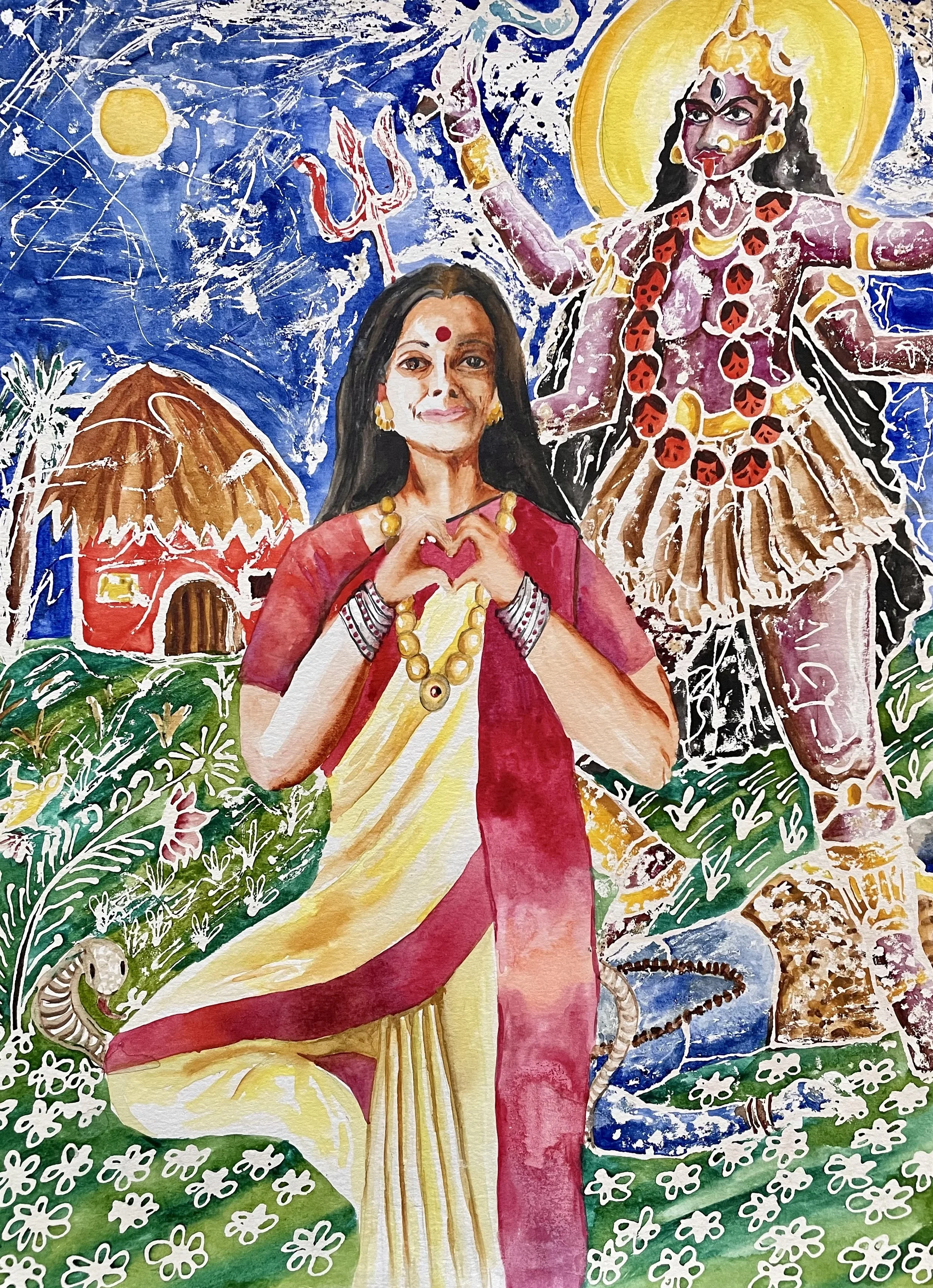 Sujata Tibrewala "Domestic and the Wild" (2021)
Water color on paper, 8.5"x11", $600