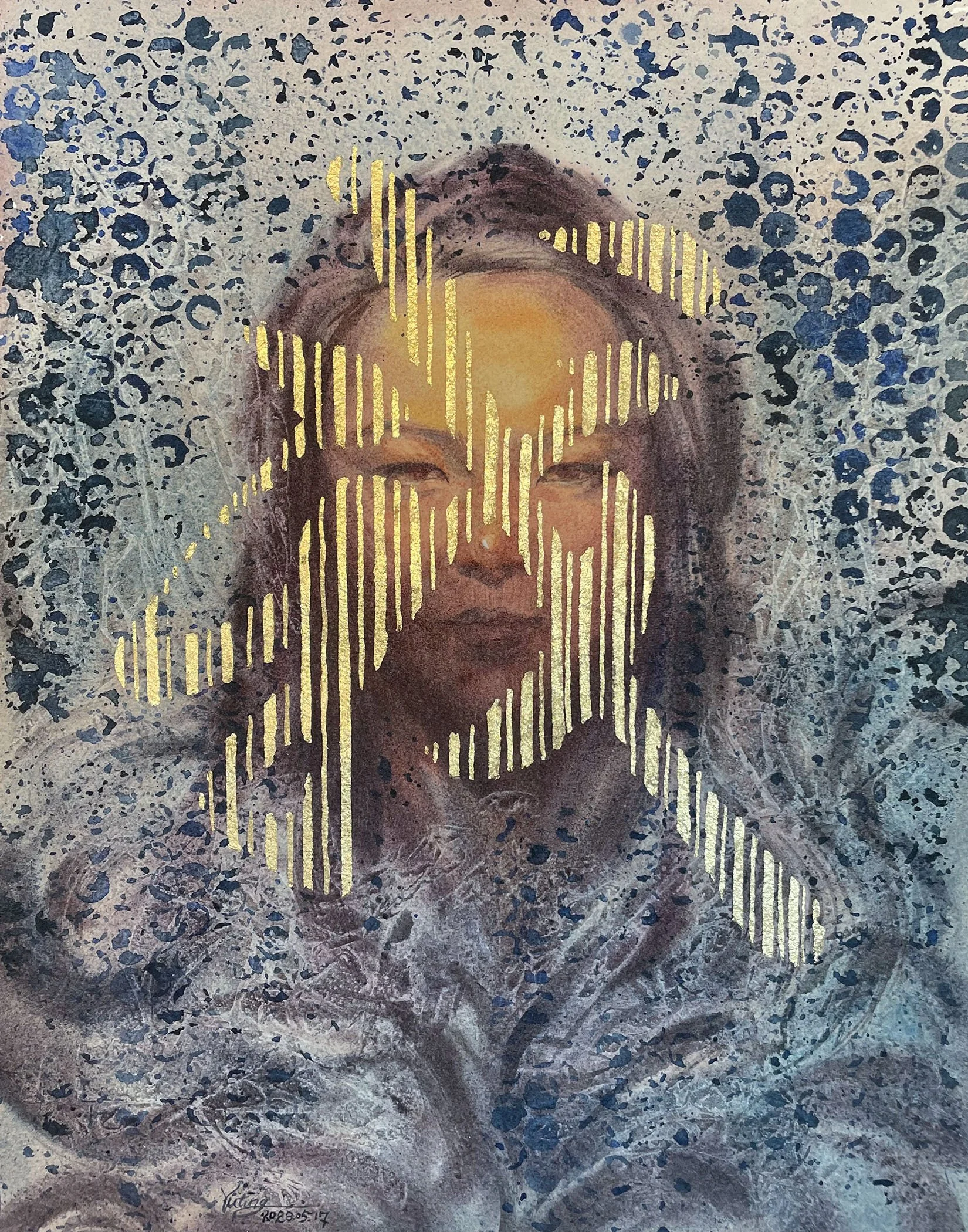 Yuting Wang "Emerging Self" (2023)
Watercolor on Paper, 11" x 14", $515