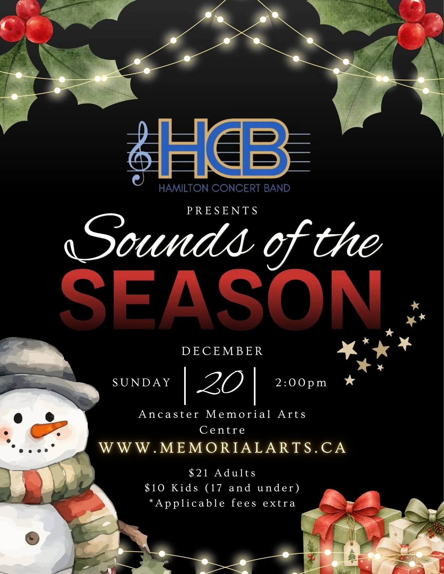 Sounds of the Season at Ancaster Memorial Arts Centre