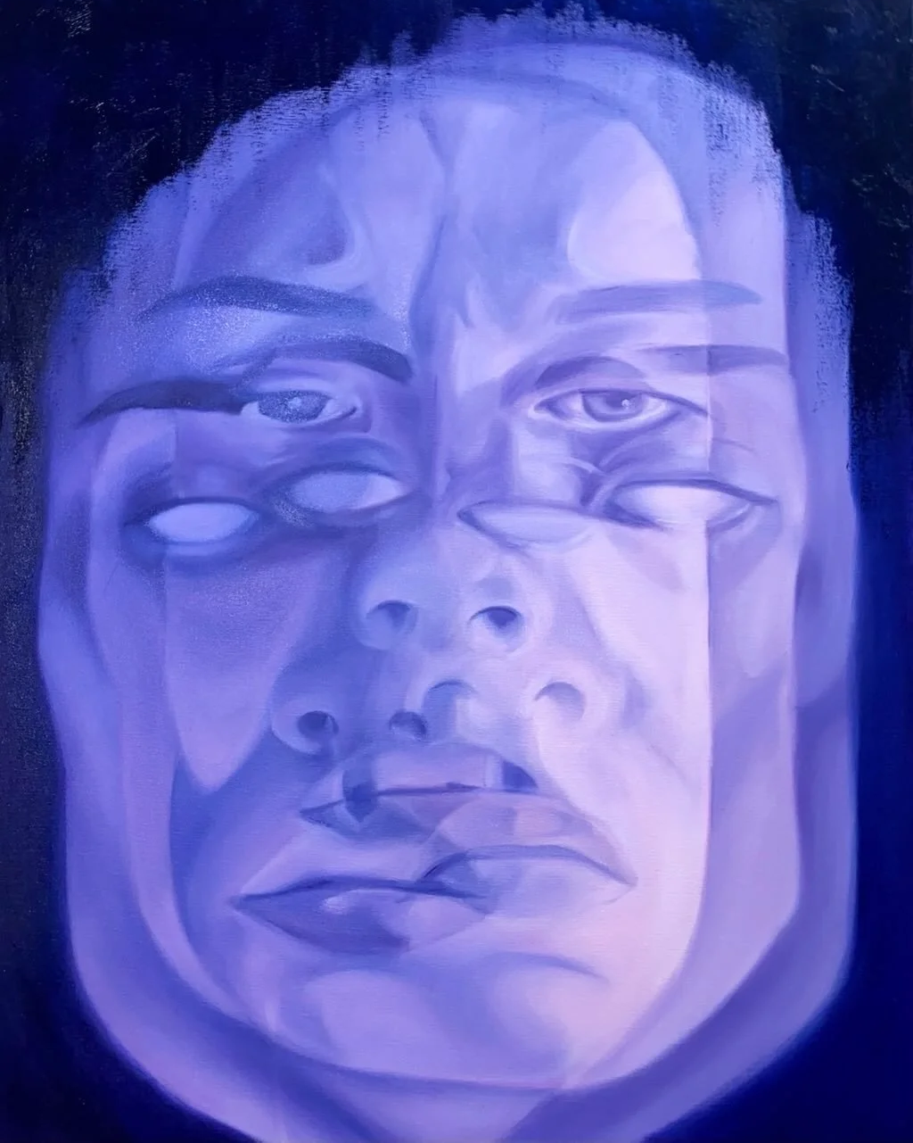 Coerced (2022),
o/c,
24 x 30 inches.