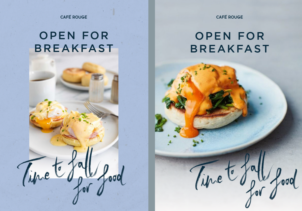 Smoked eggs benedict with hollandaise sauce on English muffin, served with a cup of coffee on a breakfast plate.